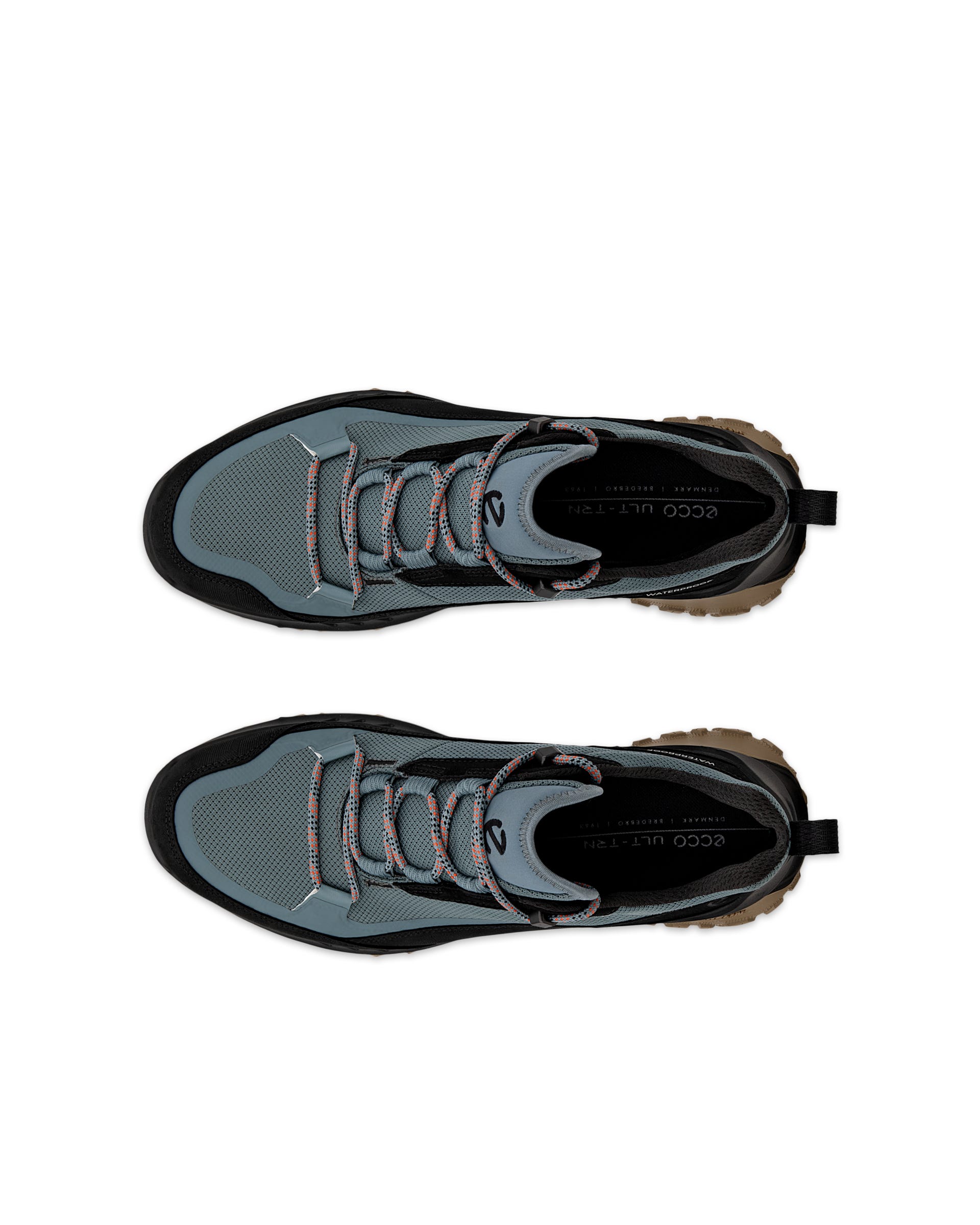 ECCO® ULT-TRN Herren Wasserdichte Trekkingschuhe aus Nubukleder - Blau - Top left pair