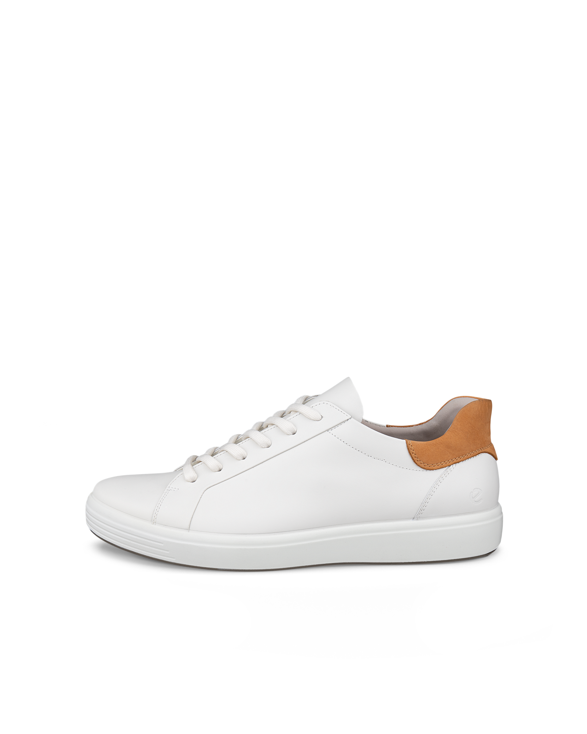 ECCO® Soft 7 baskets en cuir pour homme - Blanc - Outside