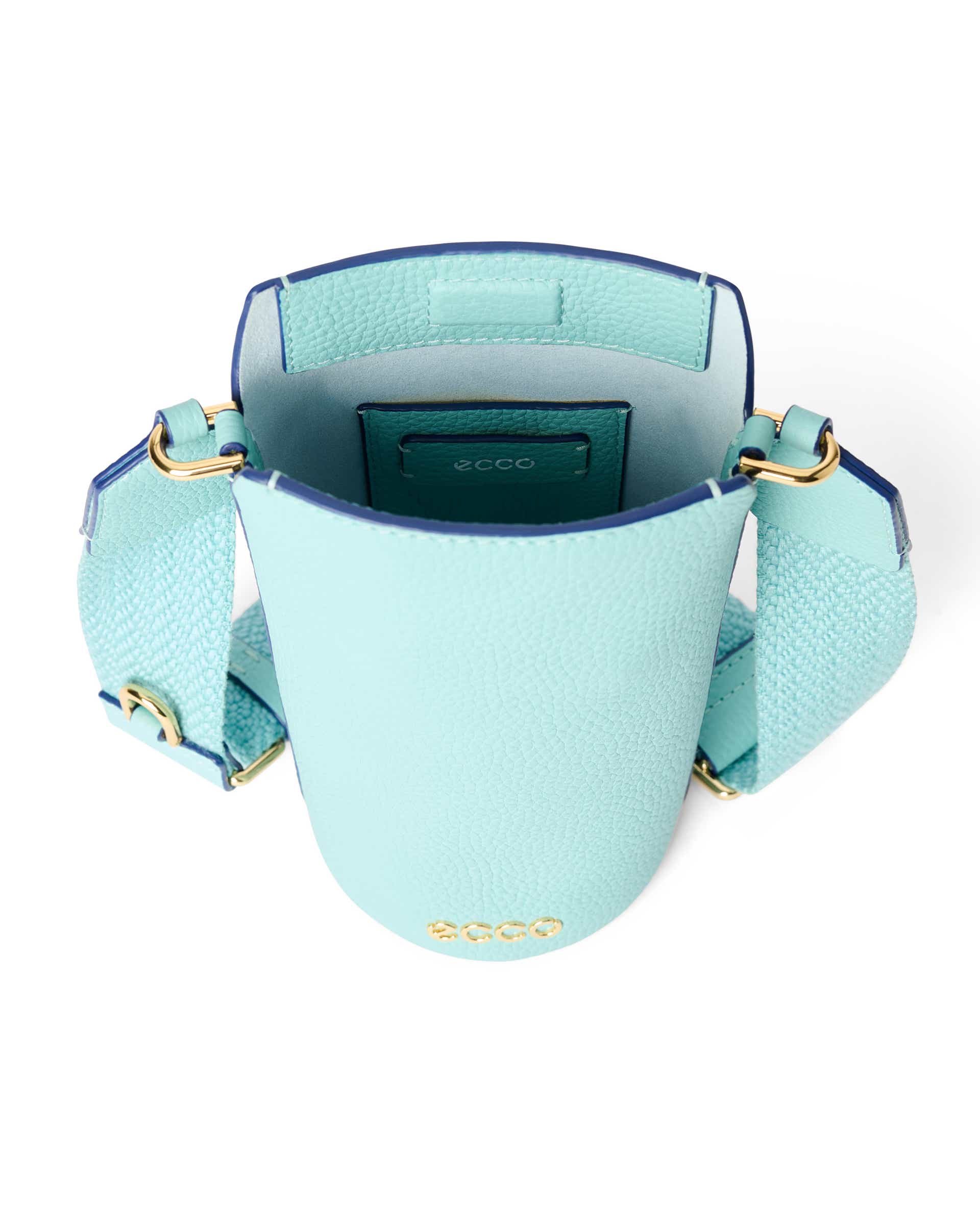 ECCO® Pot Umhängetasche aus Leder - Blau - Inside