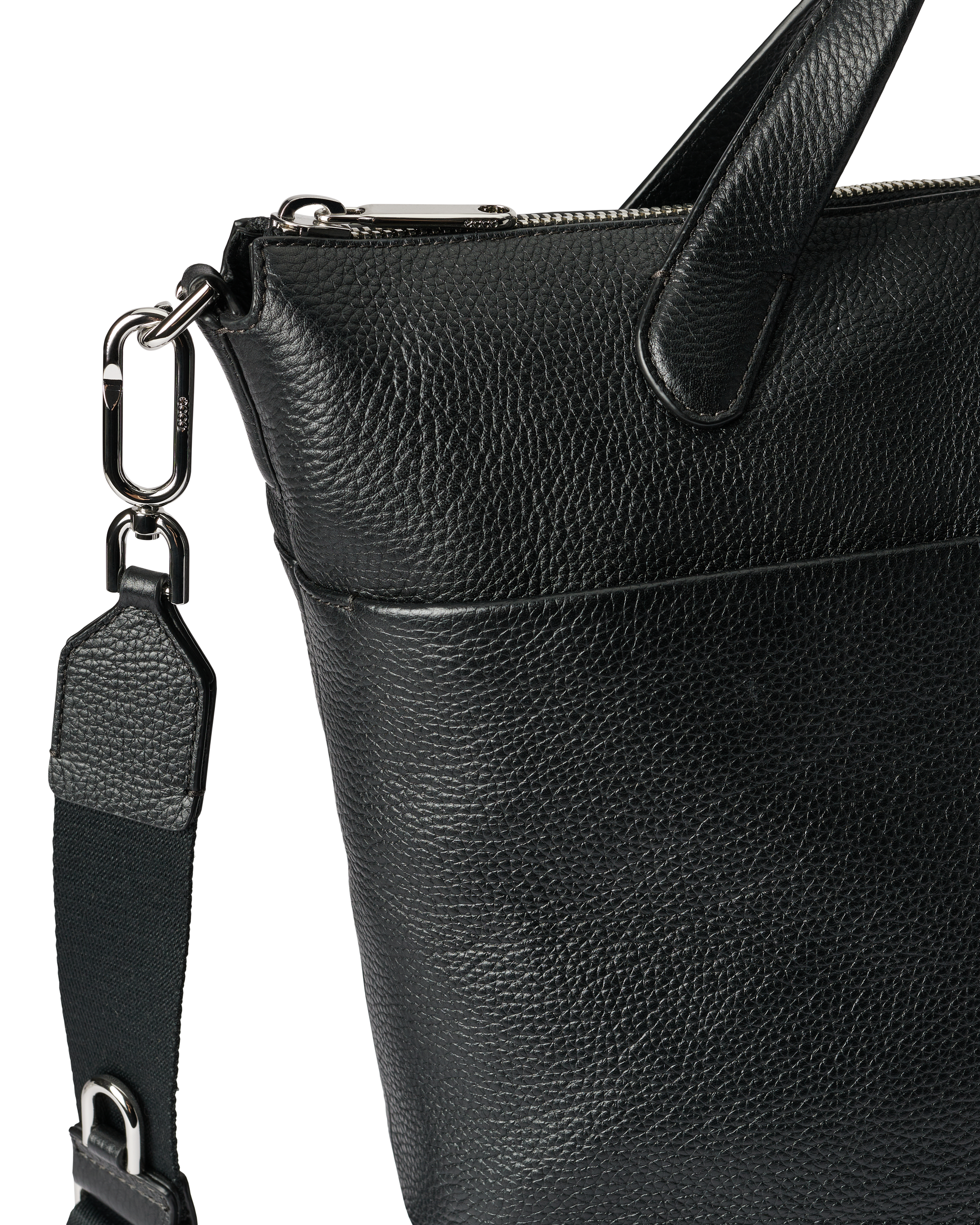 ECCO® Tote L Pebbled Leather Tote Bag