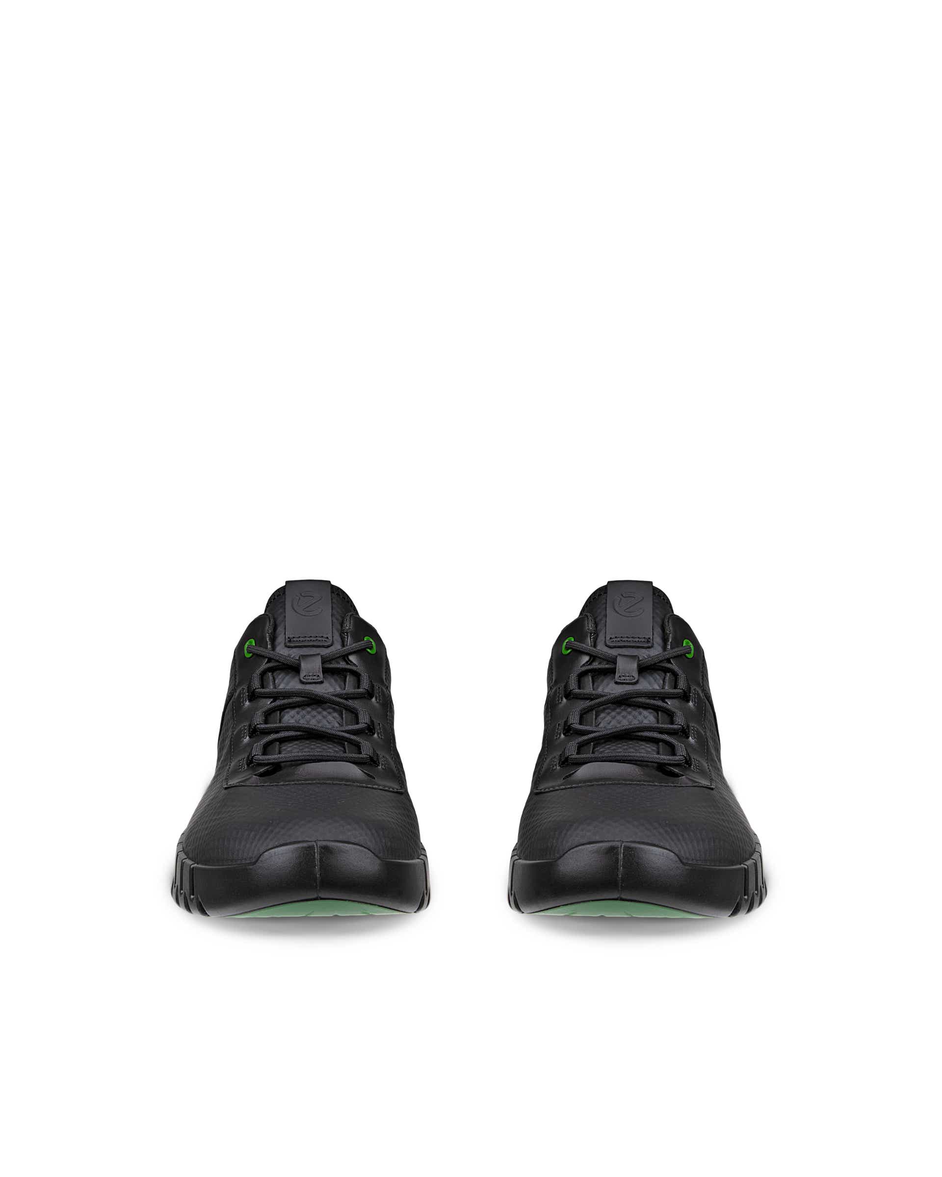 Zapatillas de piel ECCO® Gruuv para hombre - Negro - Front pair