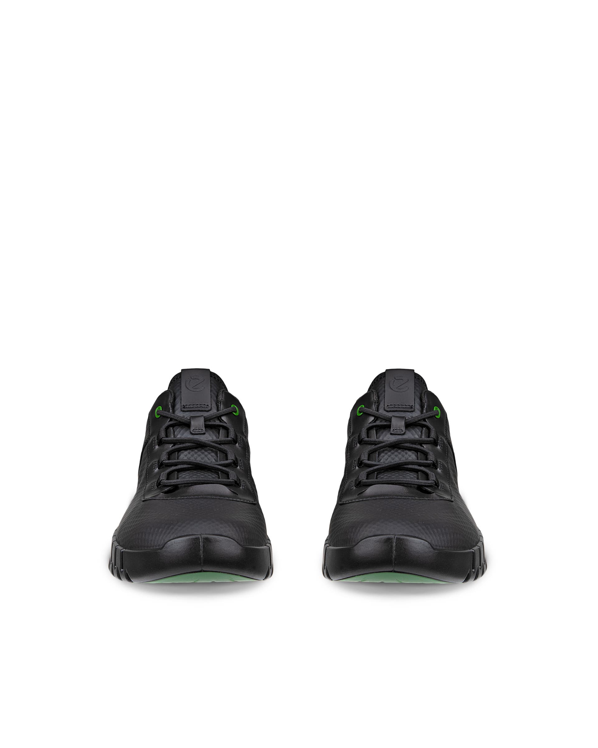 Zapatillas de piel ECCO® Gruuv para hombre - Negro - Front pair