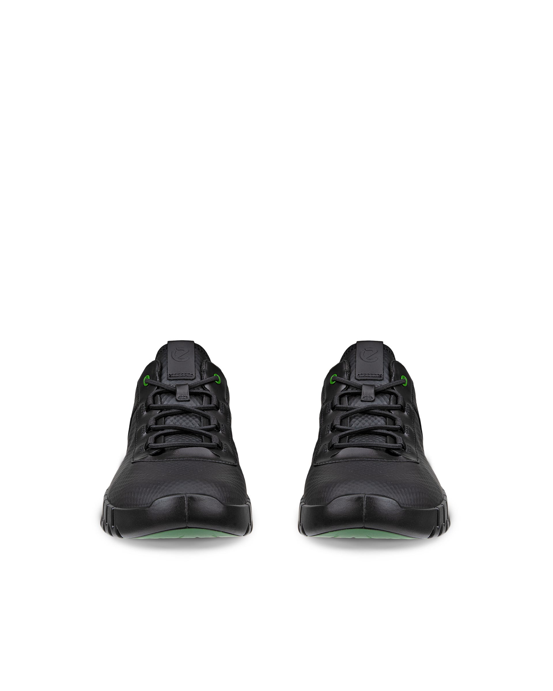 Zapatillas de piel ECCO® Gruuv para hombre - Negro - Front pair