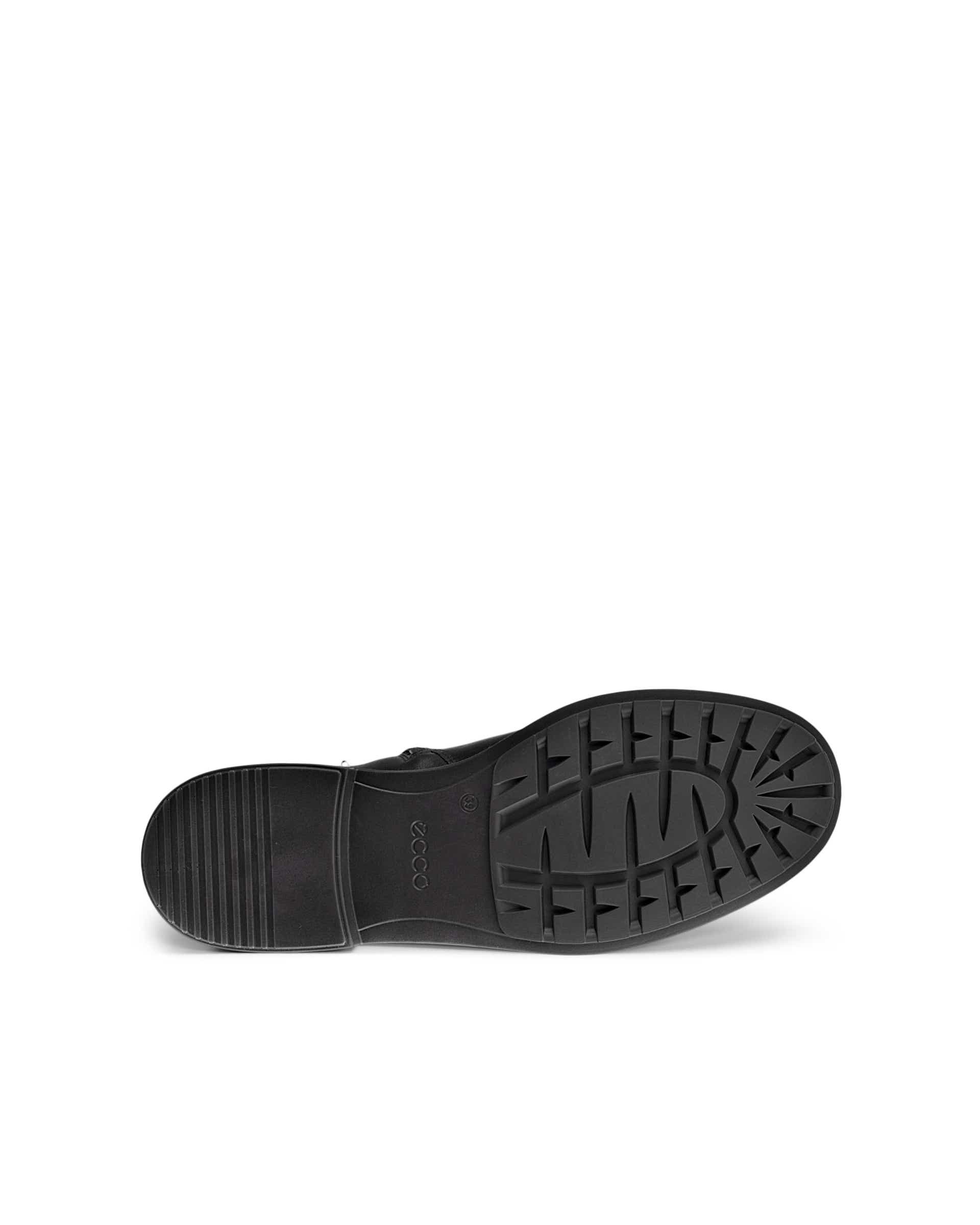 Women's ECCO® Metropole Amsterdam Leather High-Cut Boot - Black - Sole