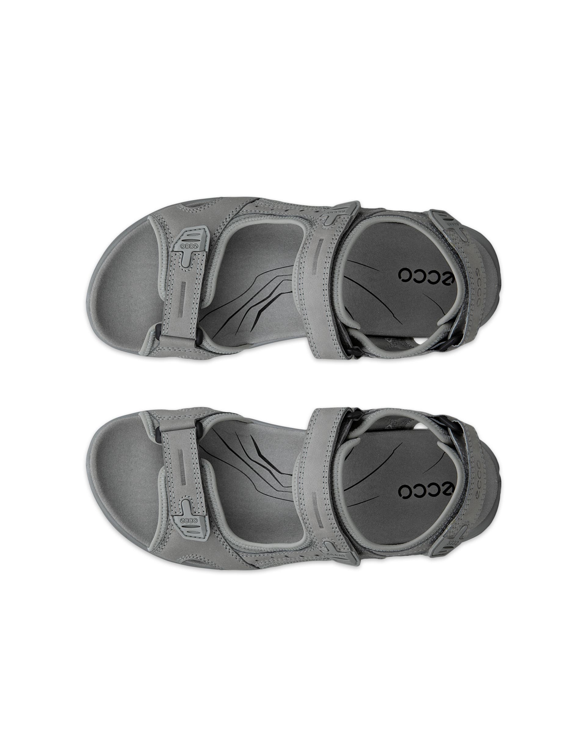 Sandálias exterior nobuck homem ECCO® Offroad - Cinzento - Top left pair