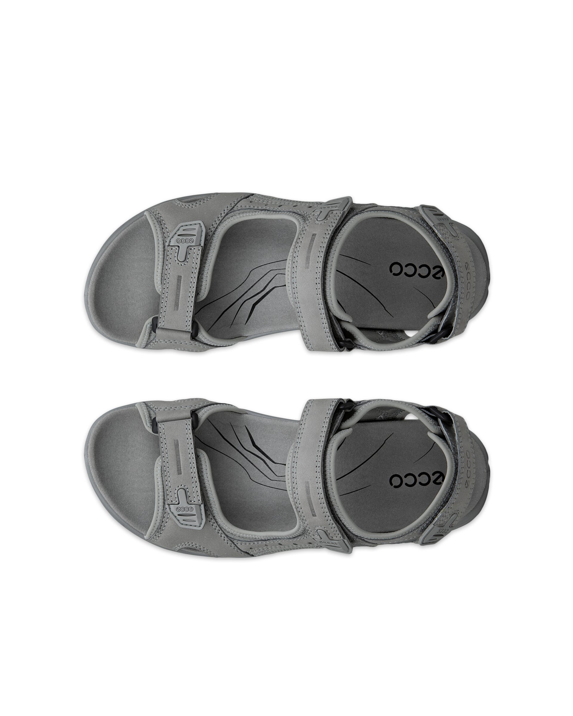 Sandálias exterior nobuck homem ECCO® Offroad - Cinzento - Top left pair
