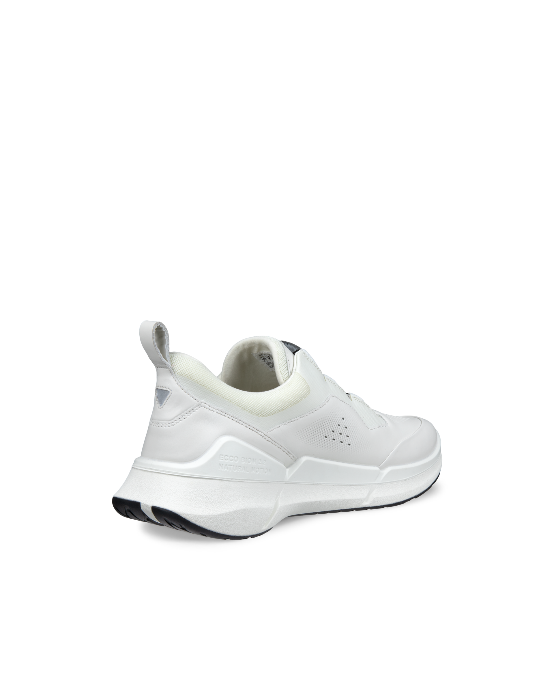 Men's ECCO® Biom 2.2 BOA Leather Sneaker - White - Back