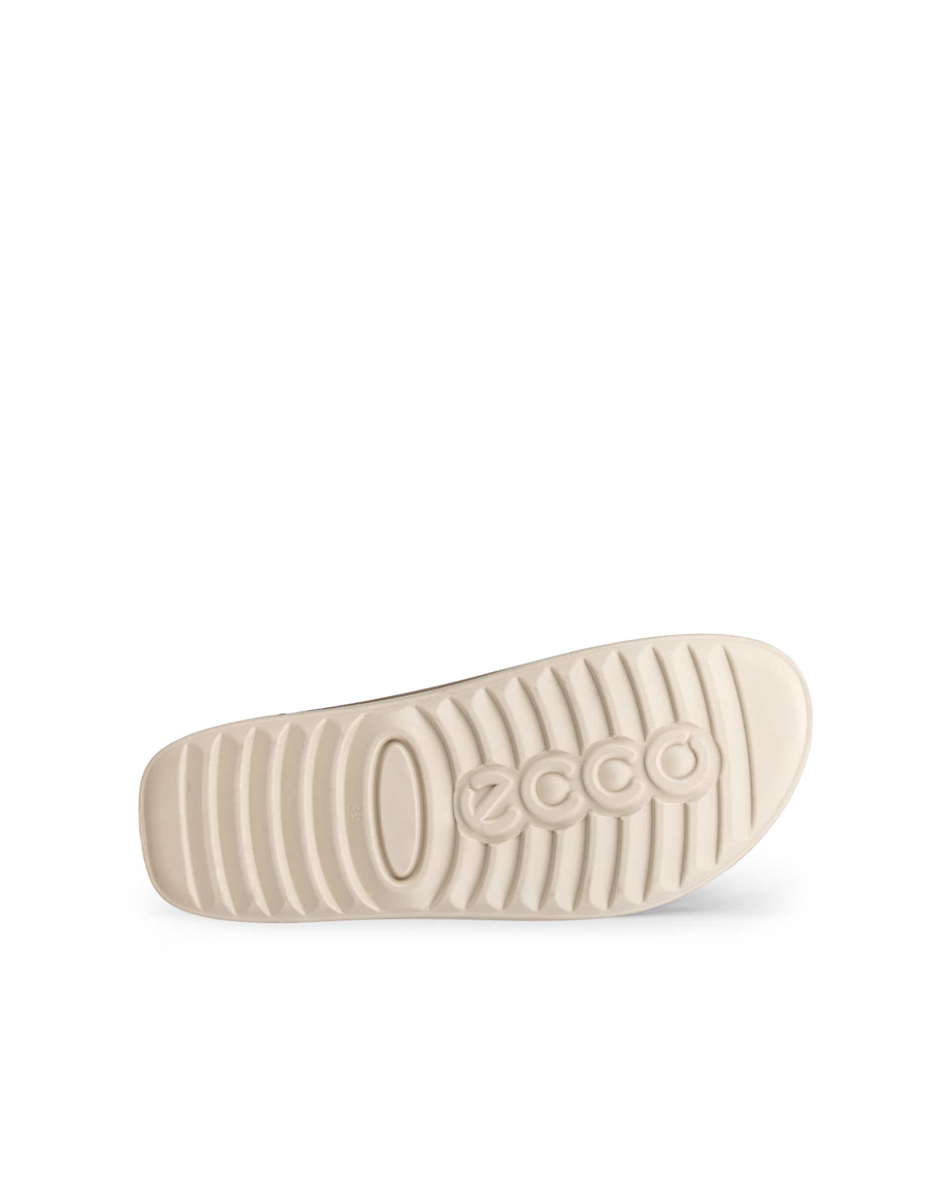 Dámské kožené páskové sandály ECCO® Cozmo - Béžová - Sole