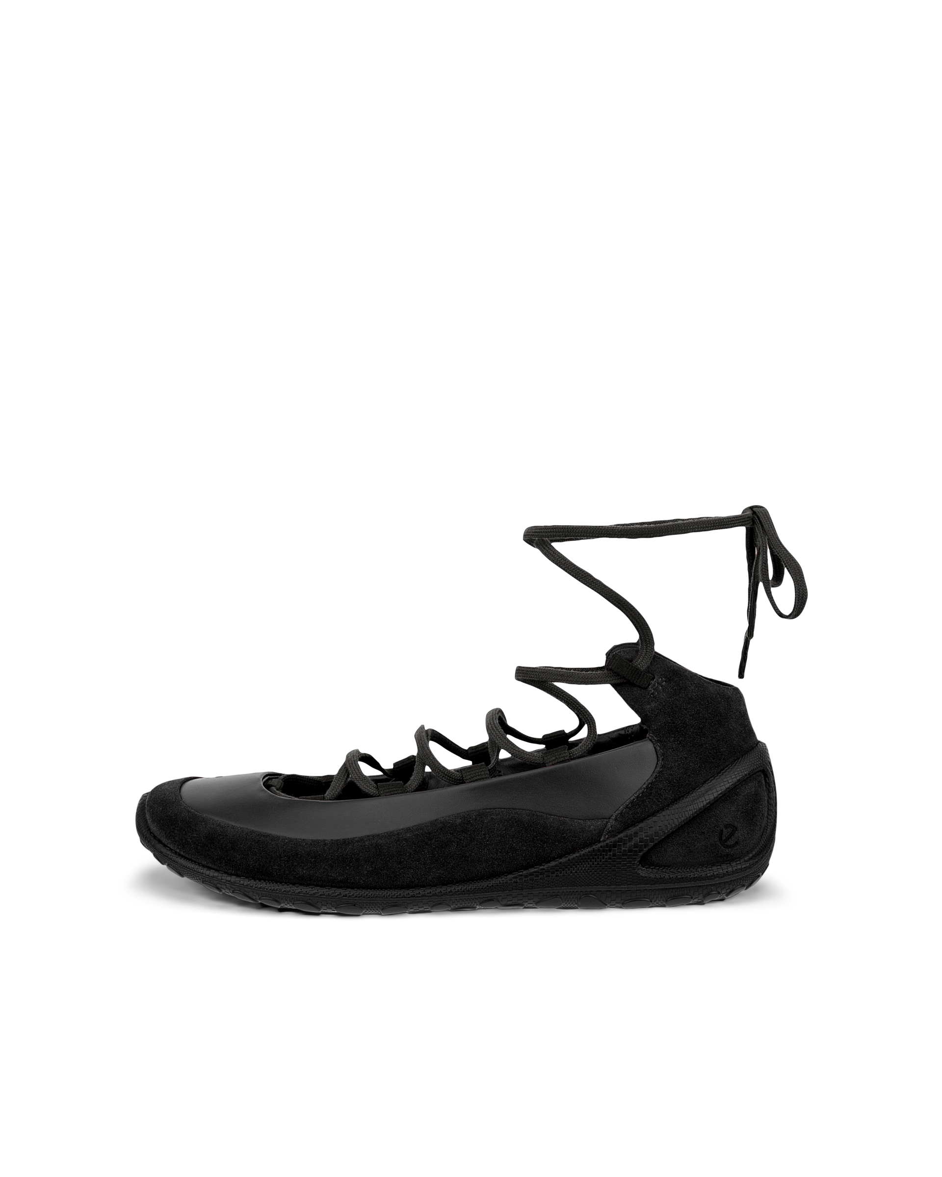 Women's ECCO® Biom Lite Leather Lace-Up Sneaker | Black