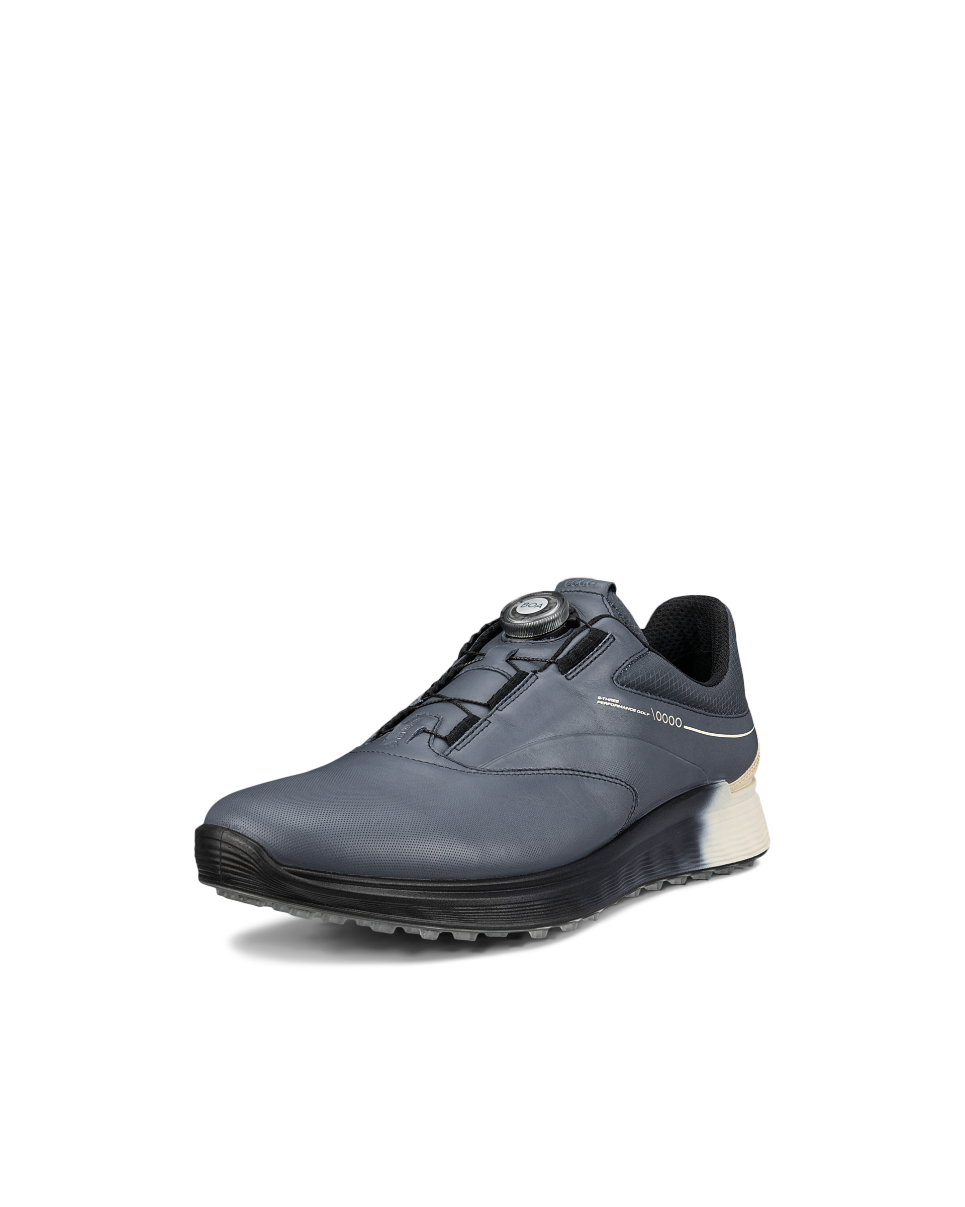 ECCO Golf S Three BOA メンズ レザーGore-Texゴルフシューズ - ブルー - Main