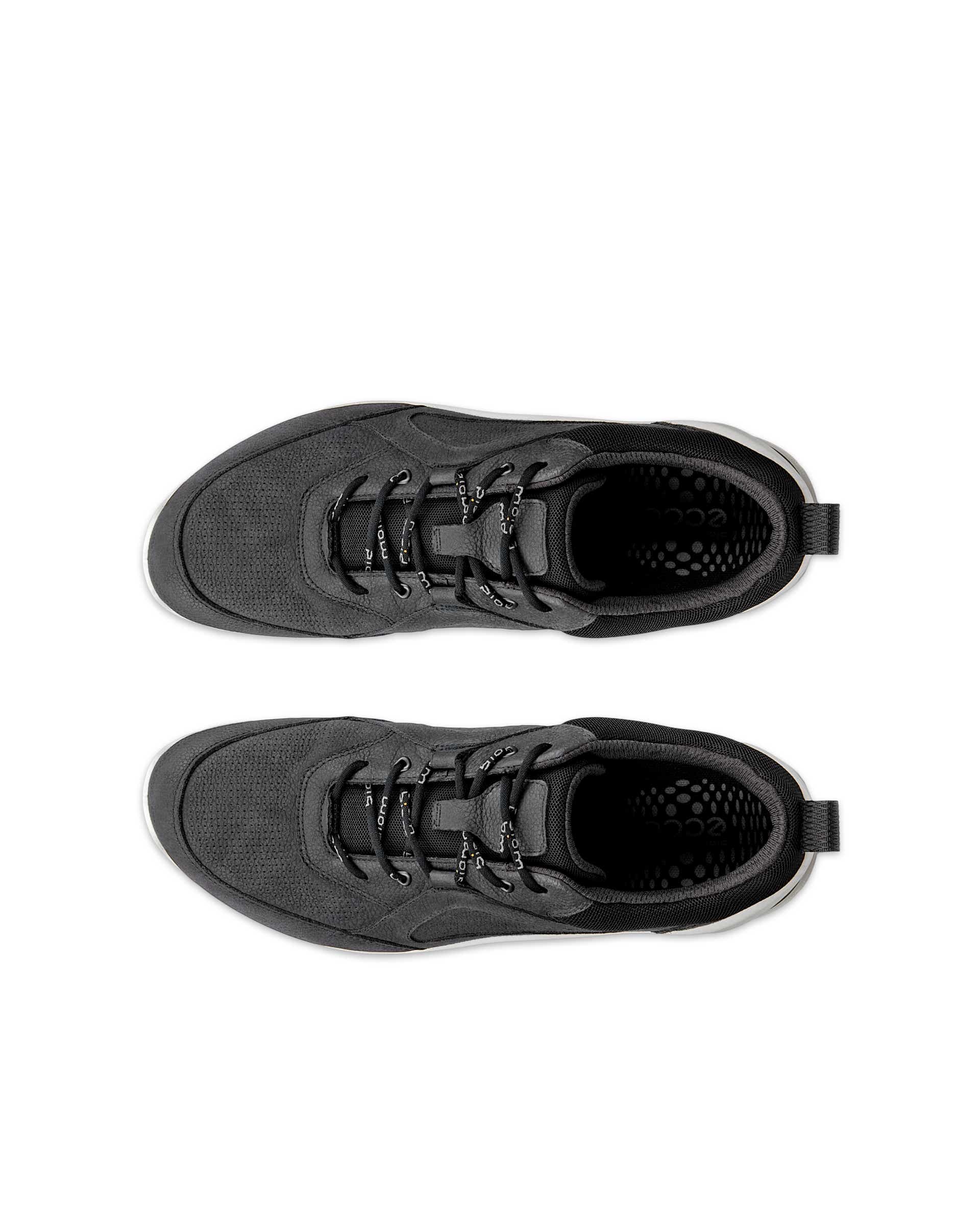 ECCO® BIOM ENERGI sneakers i nubuck til herrer - Sort - Top left pair