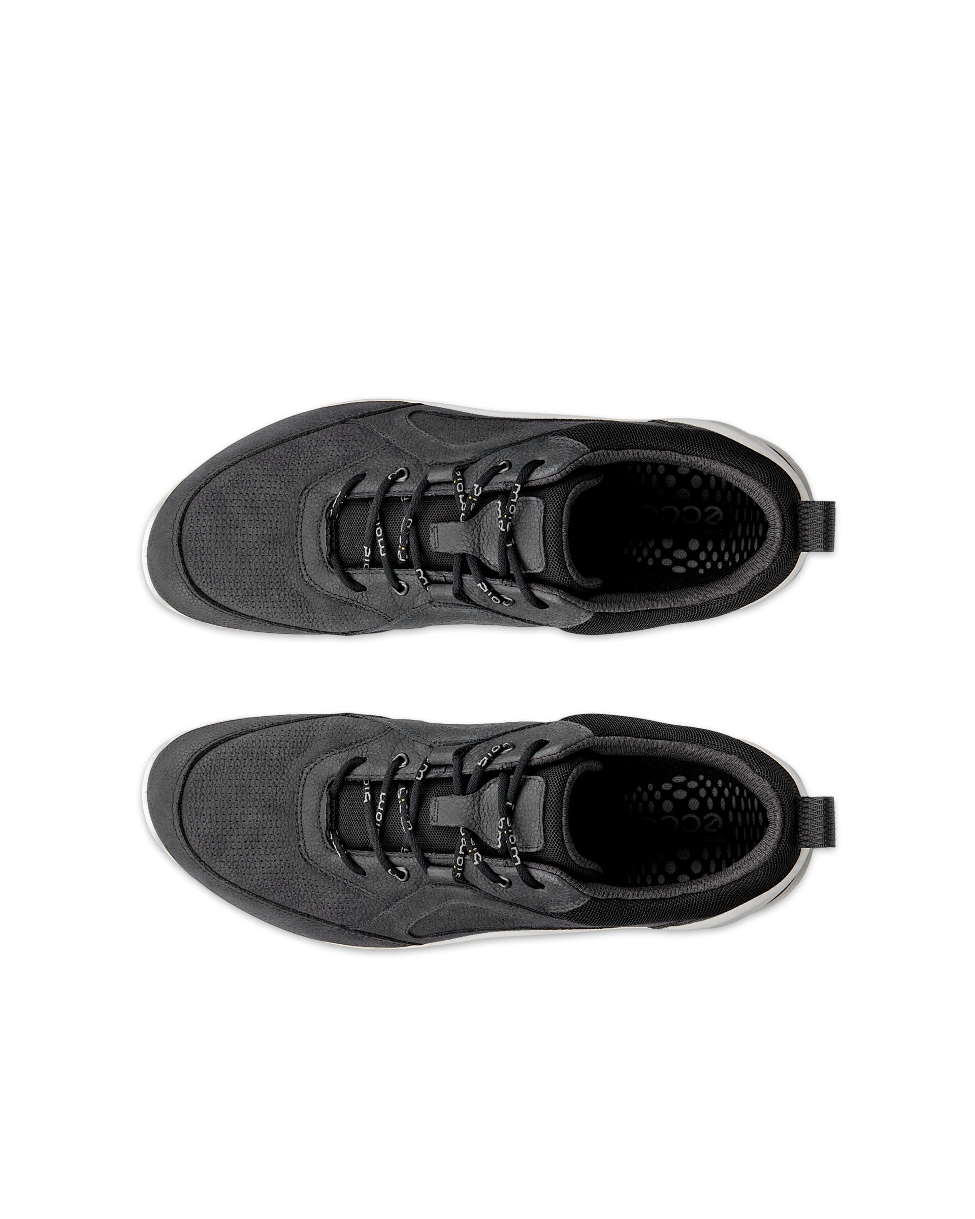 ECCO® BIOM ENERGI sneakers i nubuck til herrer - Sort - Top left pair