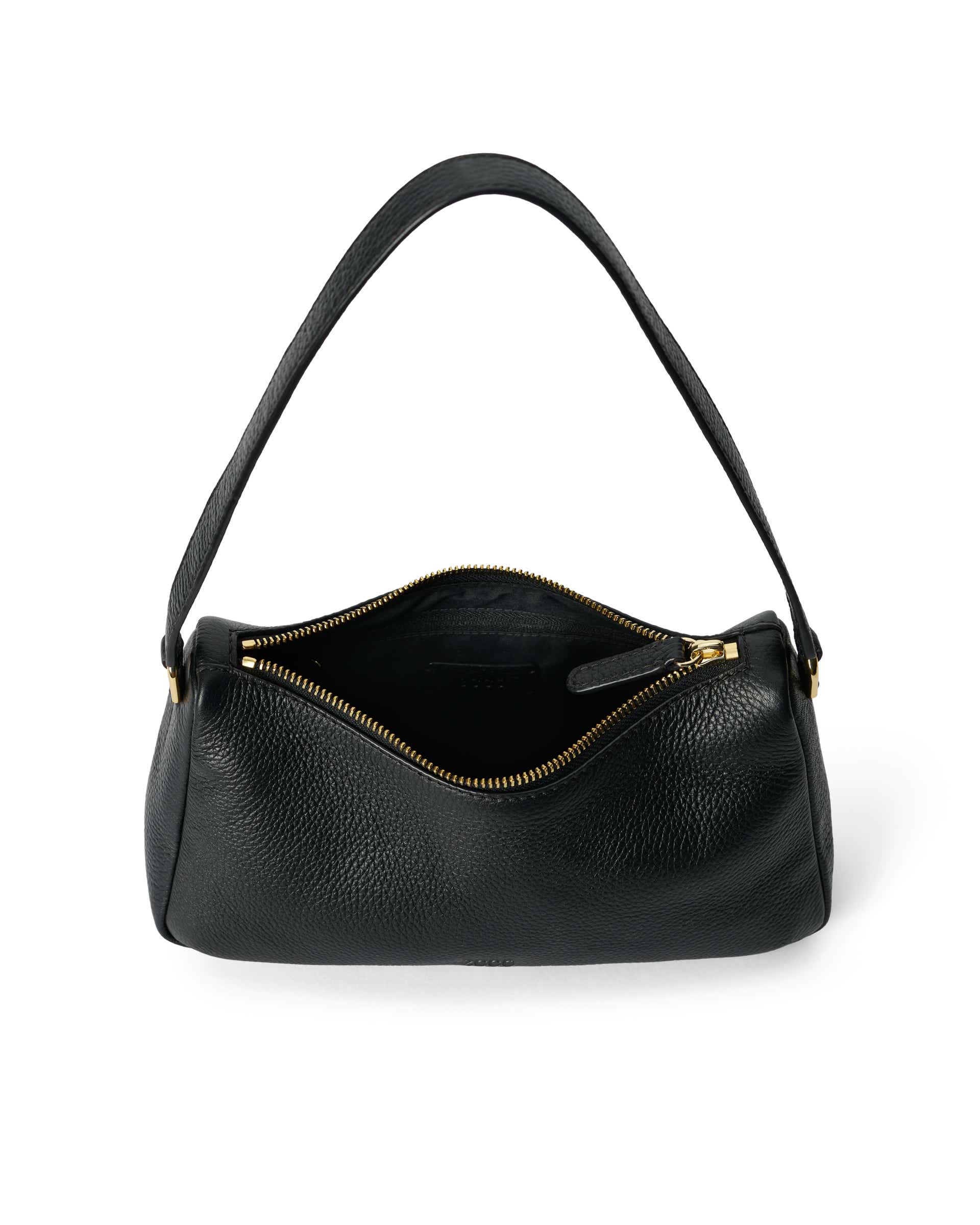 ECCO® Essential skuldertaske i læder - Sort - Inside