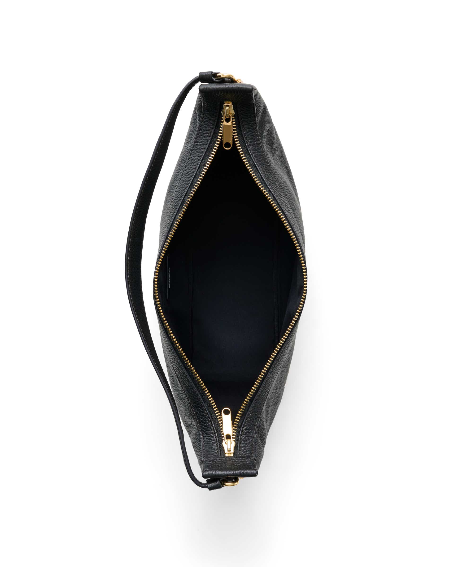 ECCO® Hobo bőr hobo táska - Fekete - Birdeye