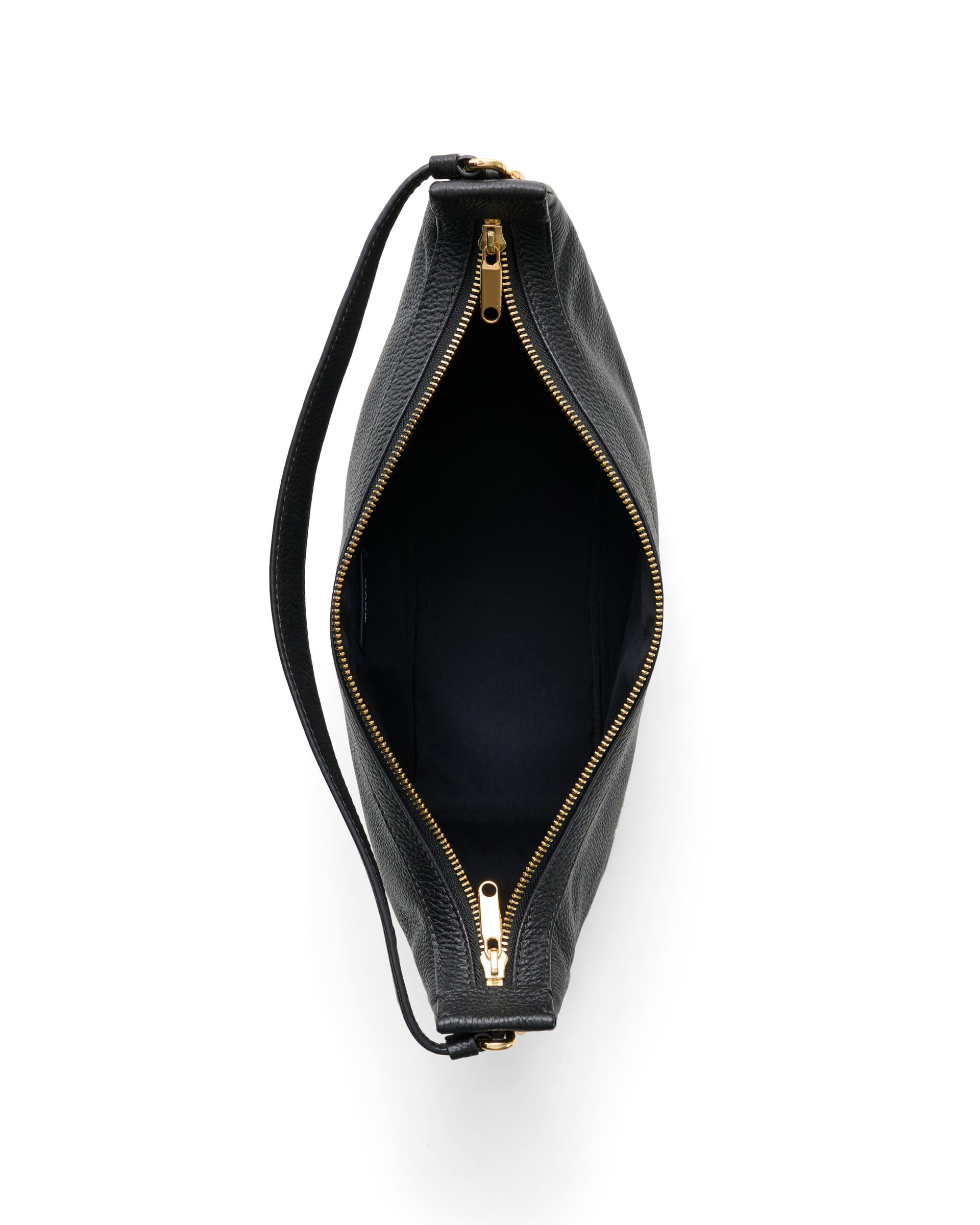 ECCO® Hobo bőr hobo táska - Fekete - Birdeye