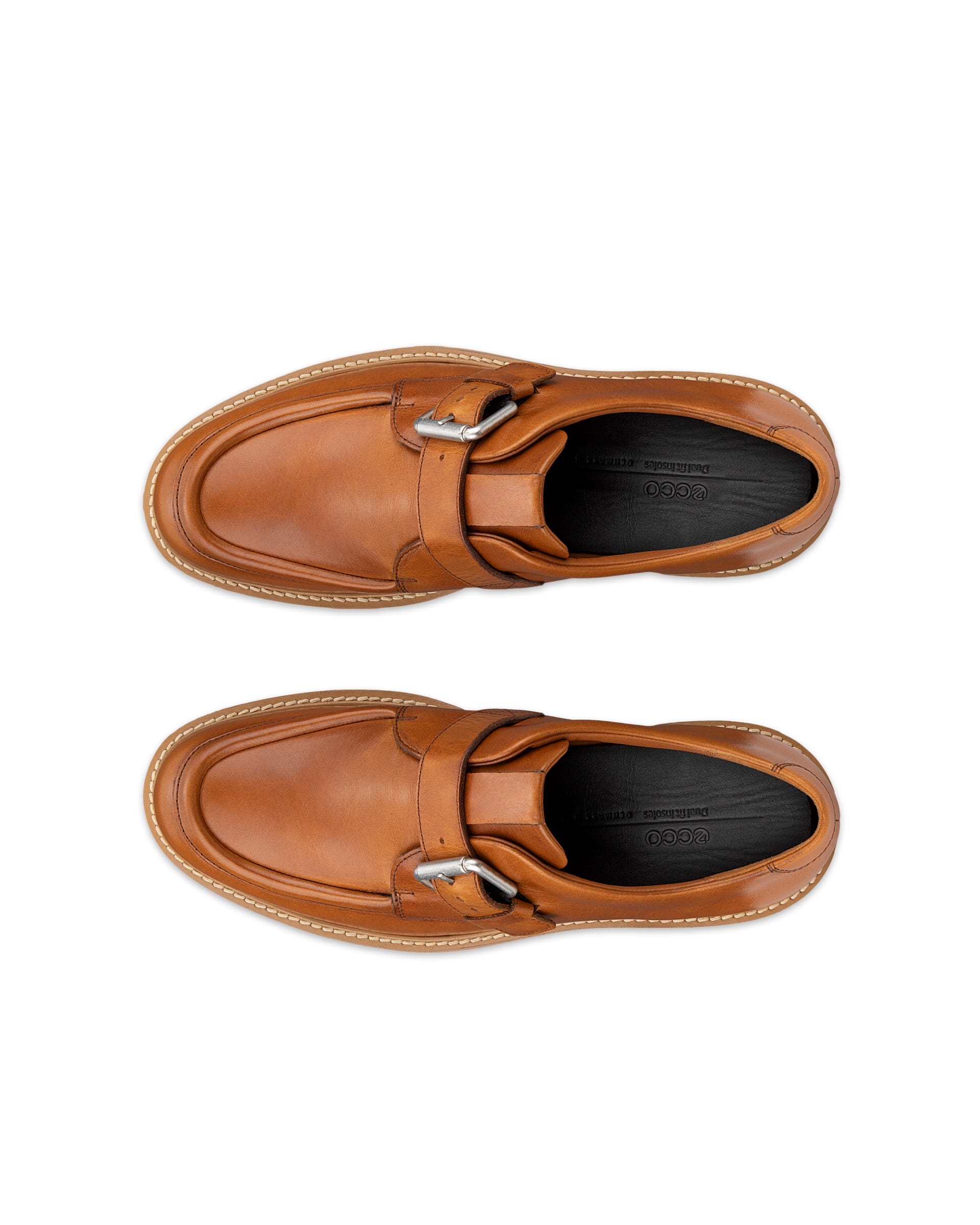 Women's ECCO® Metropole Oslo Leather Monk Strap Shoe