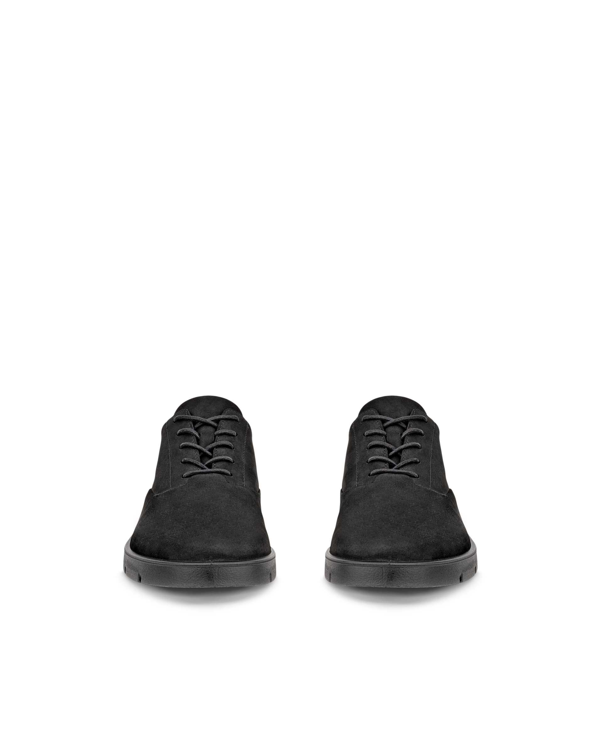 Women's ECCO® Bella Nubuck Lace-Up Shoe - Black - Front pair