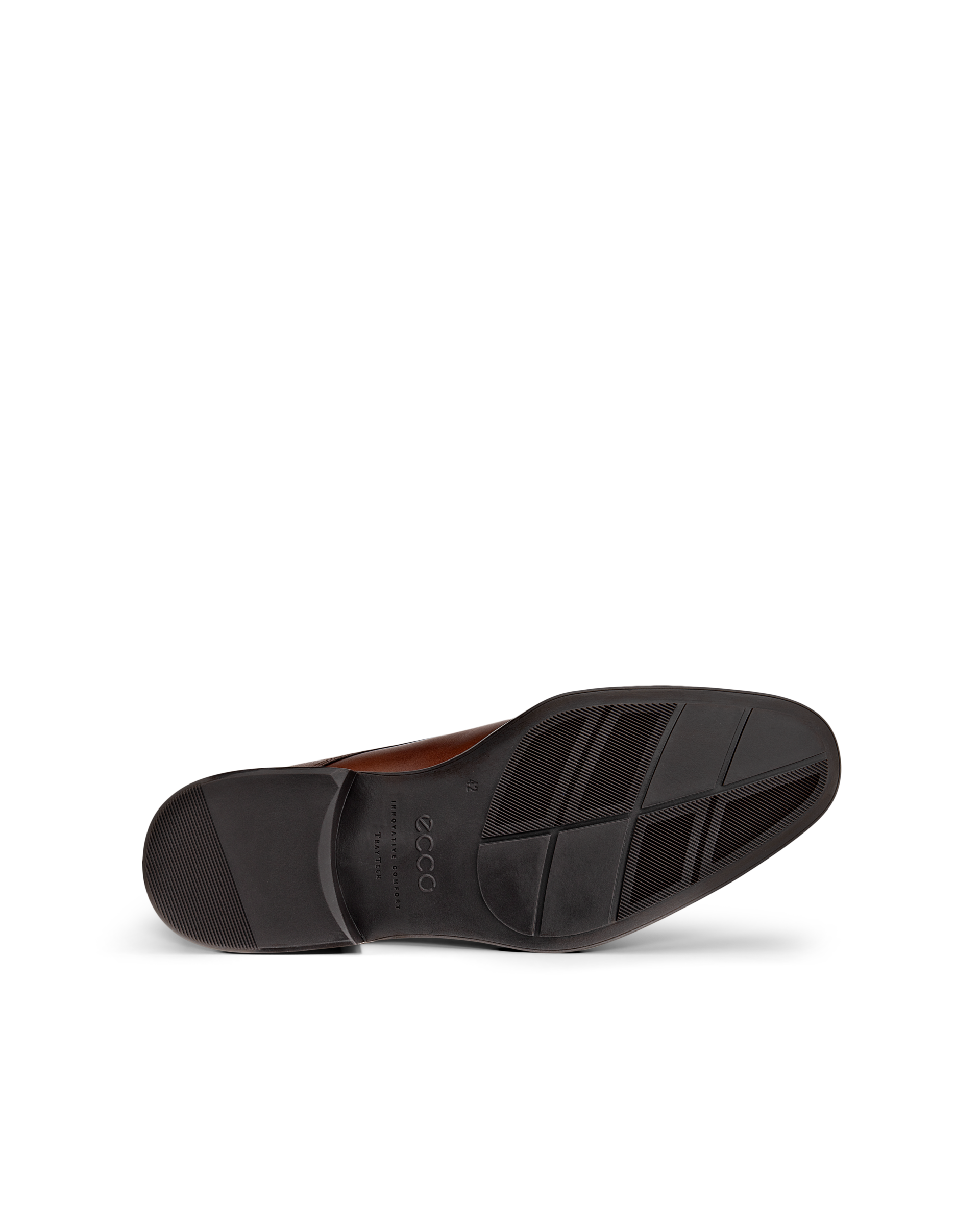 Men's ECCO® Citytray Leather Derby Shoe - Brown - Sole