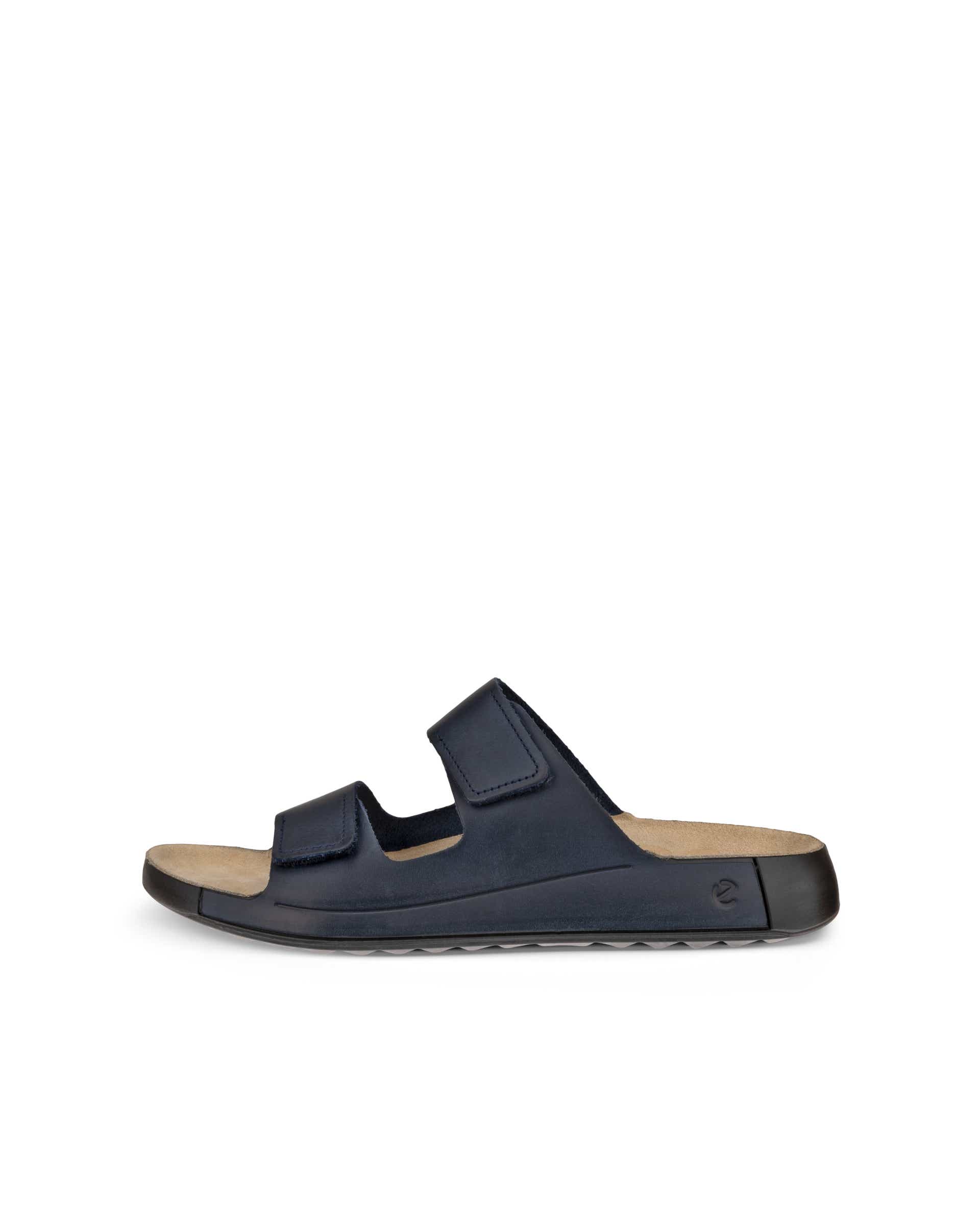 ECCO Cozmo Sandal メンズ ヌバック2ストラップサンダル - ブルー - Outside