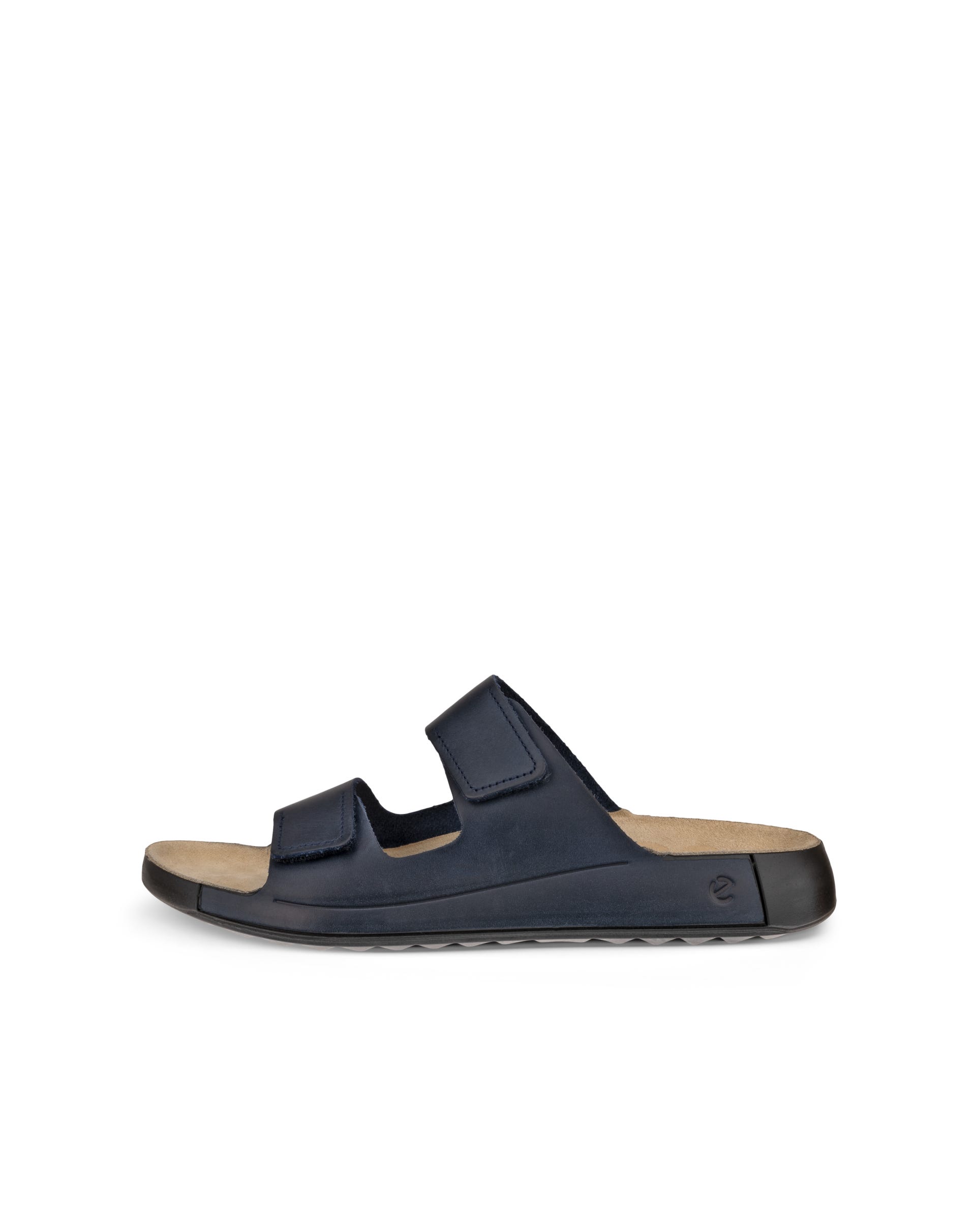 ECCO Cozmo Sandal メンズ ヌバック2ストラップサンダル - ブルー - Outside