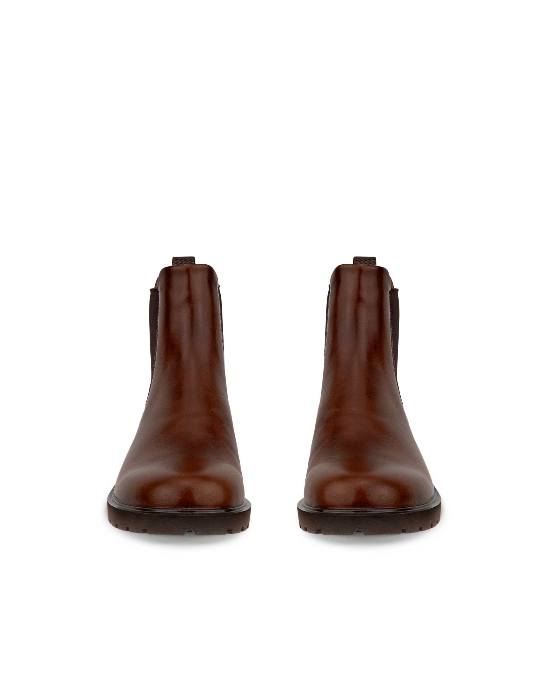 Women's ECCO® Metropole Vienna Leather Chelsea Boot - Brown - Front pair