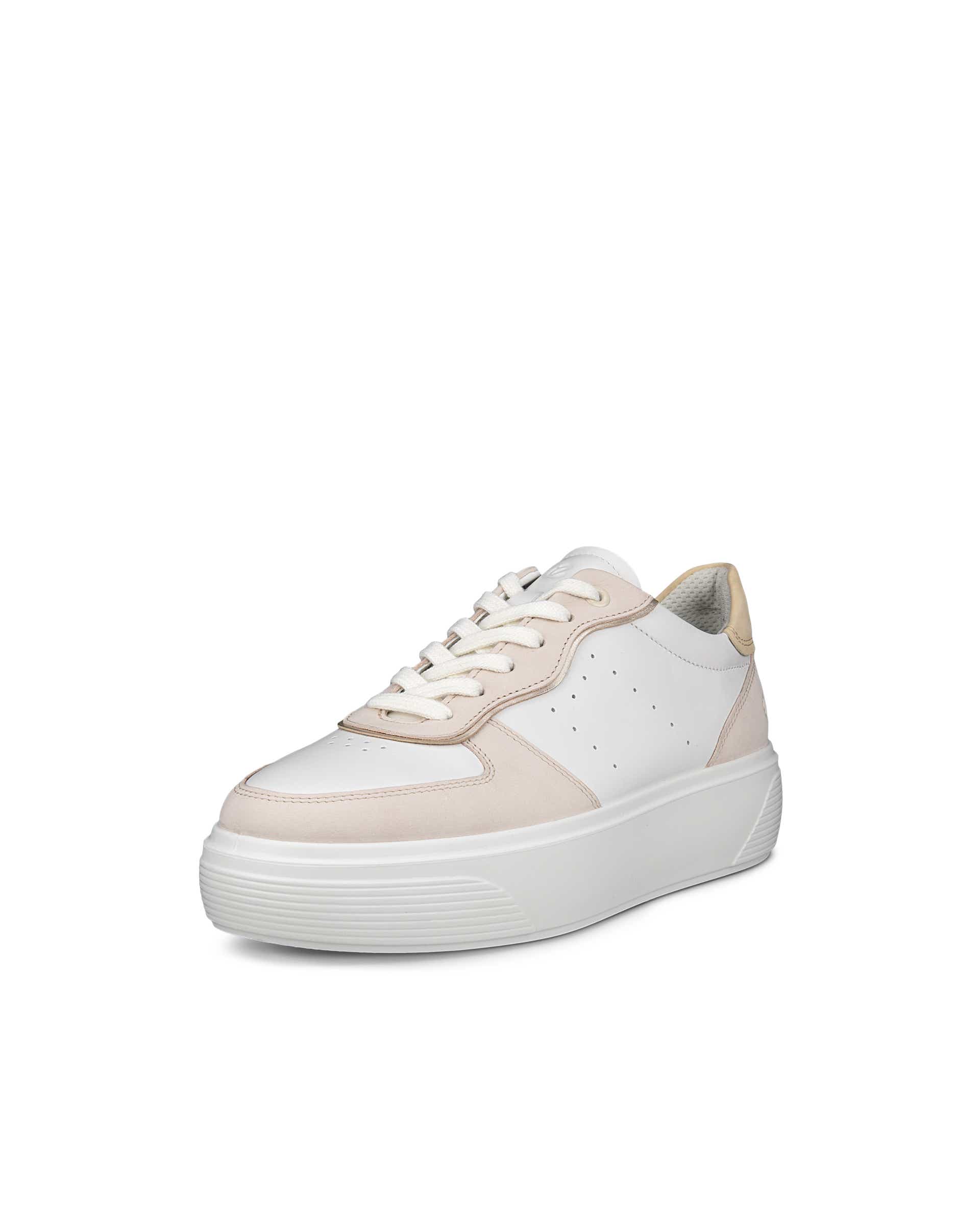 ECCO® Street Platform Damen Ledersneaker - Weiß - Main