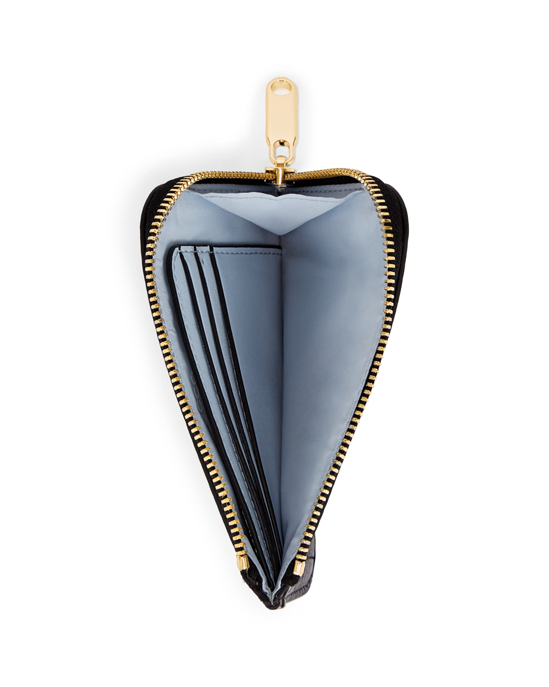 ECCO Card Case Zipped Pebbled レザーカードケース - ブラック - Birdeye