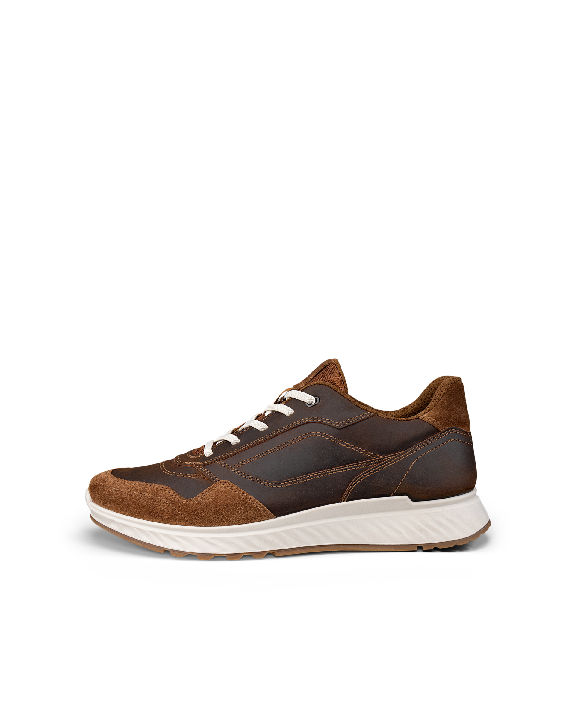 ECCO EXOSTRIDE - Men's Nubuck Trainer - Brown - 46