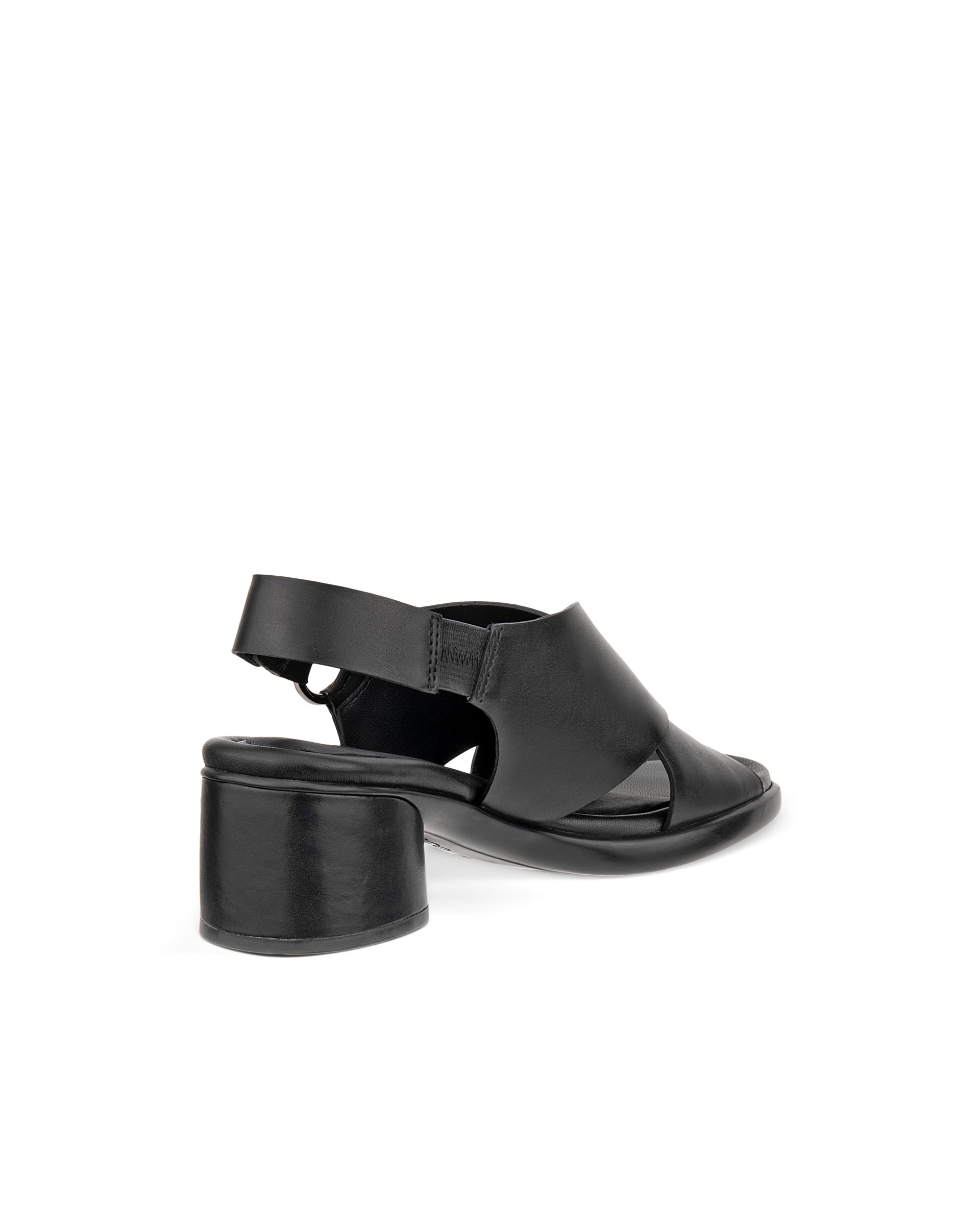 Women's ECCO® Metropole Seoul Leather Heeled Slingback Sandal