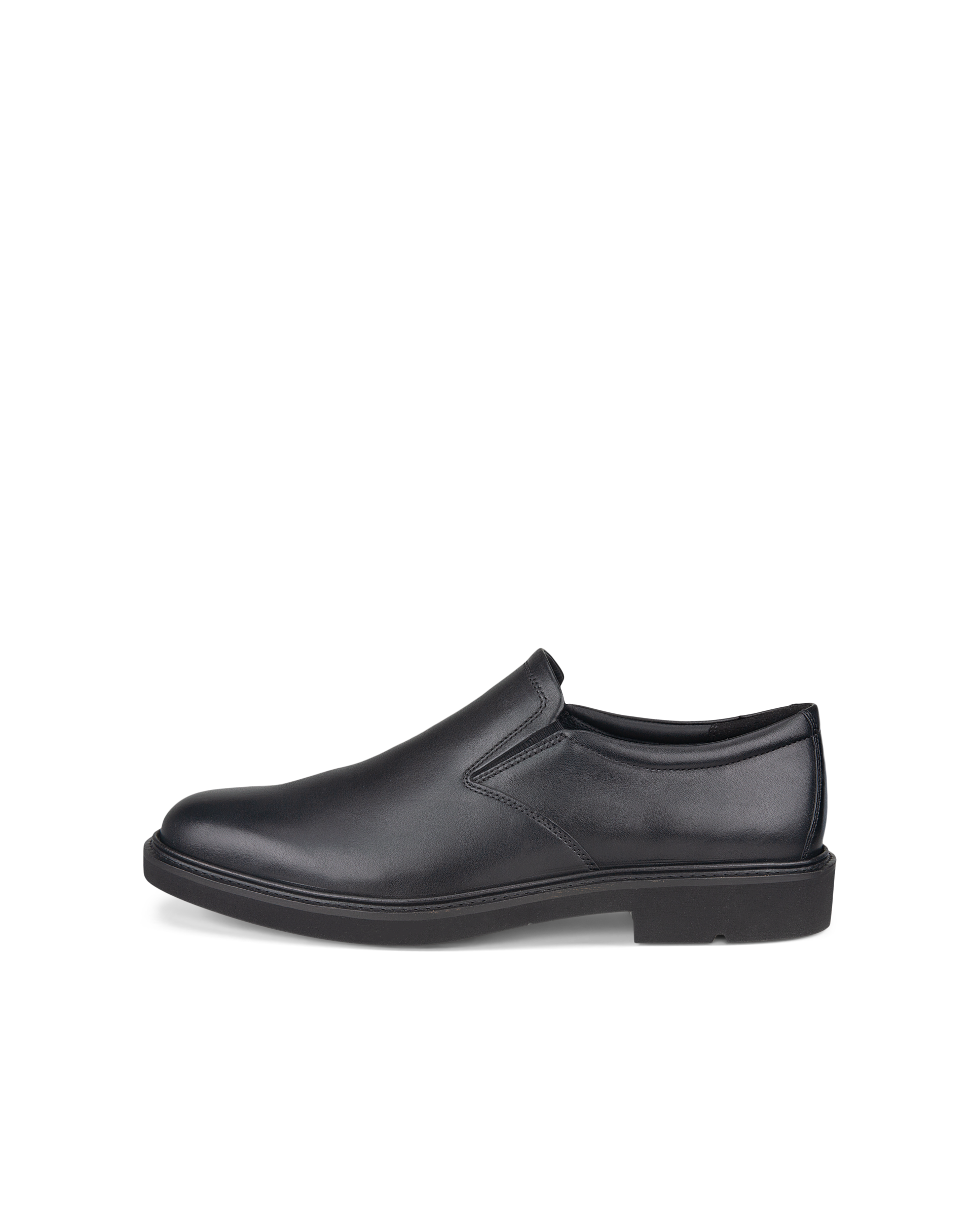 ECCO® Metropole London chaussures habillée sans lacet en cuir pour homme - Noir - Outside