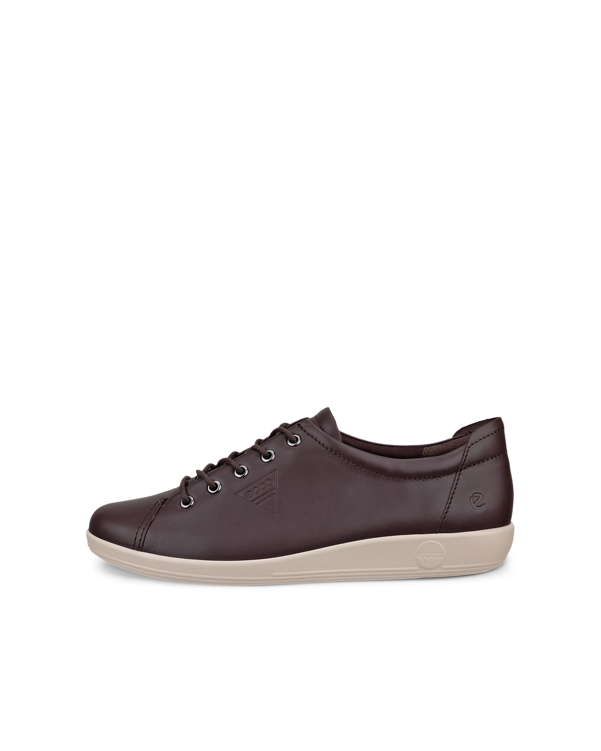 ECCO® Soft 2.0 Damen Ledersneaker - Braun - Outside
