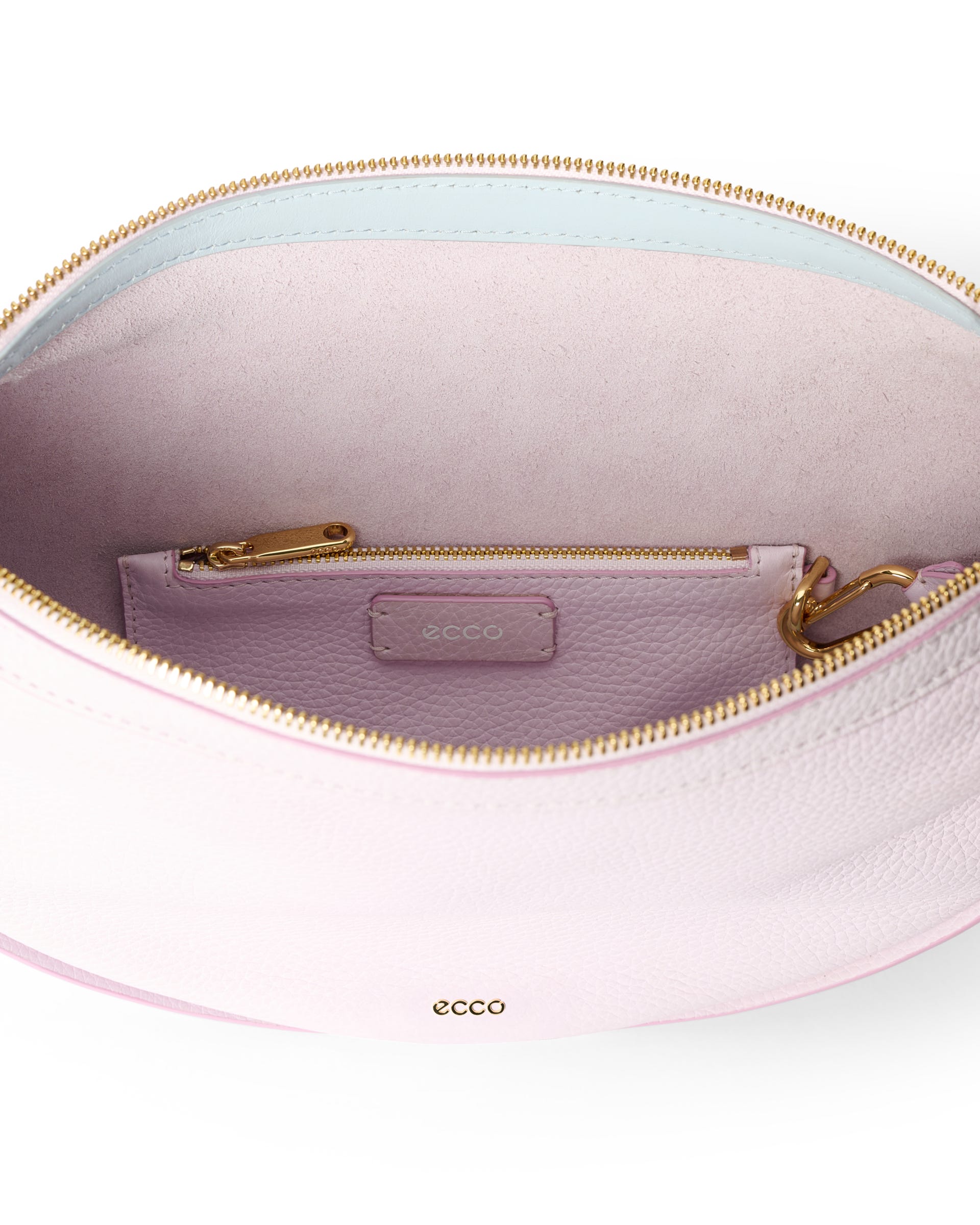 ECCO Fortune Soft Pebbled レザーショルダーバッグ - ピンク - Inside
