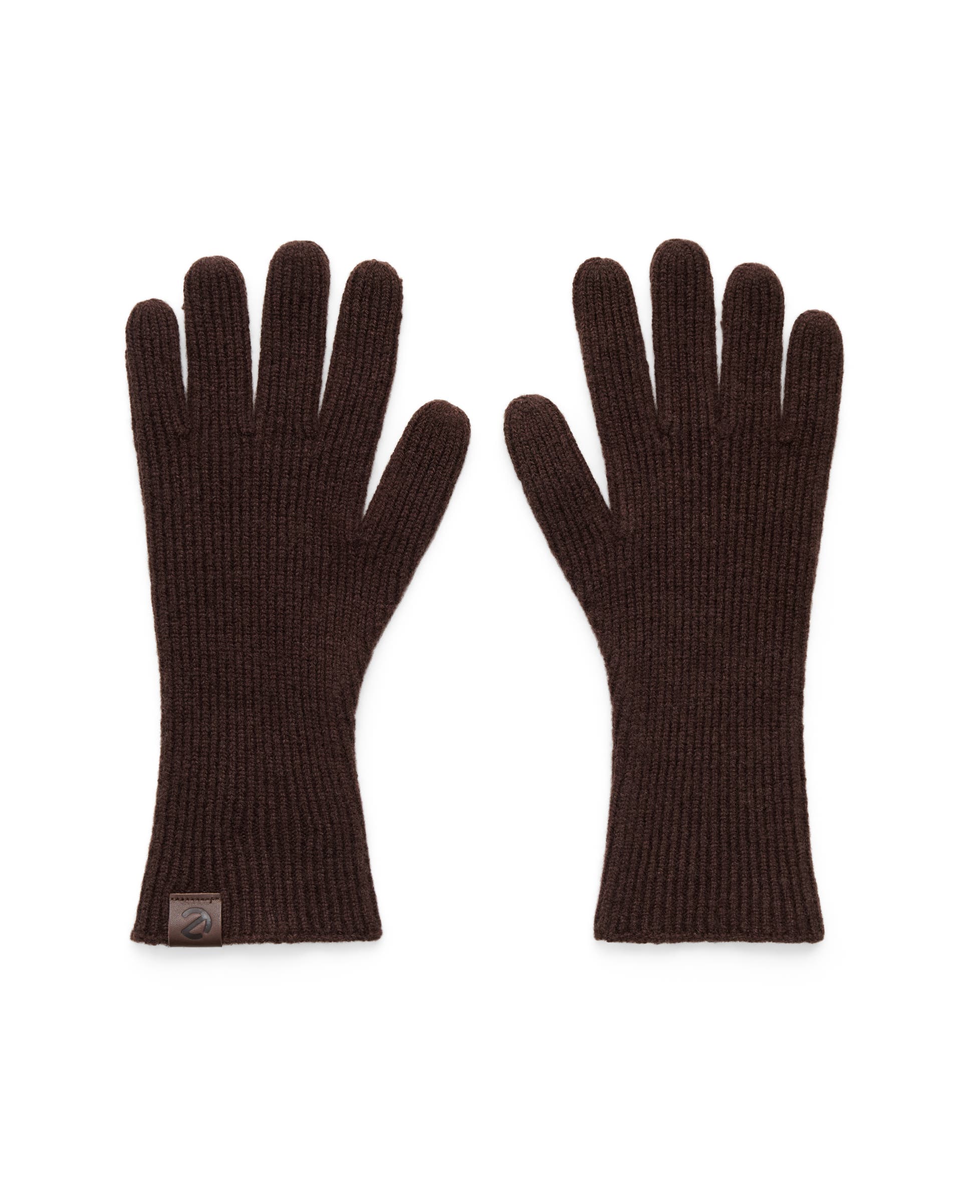 Women's ECCO® Classic Textile Gloves - Brown - Main