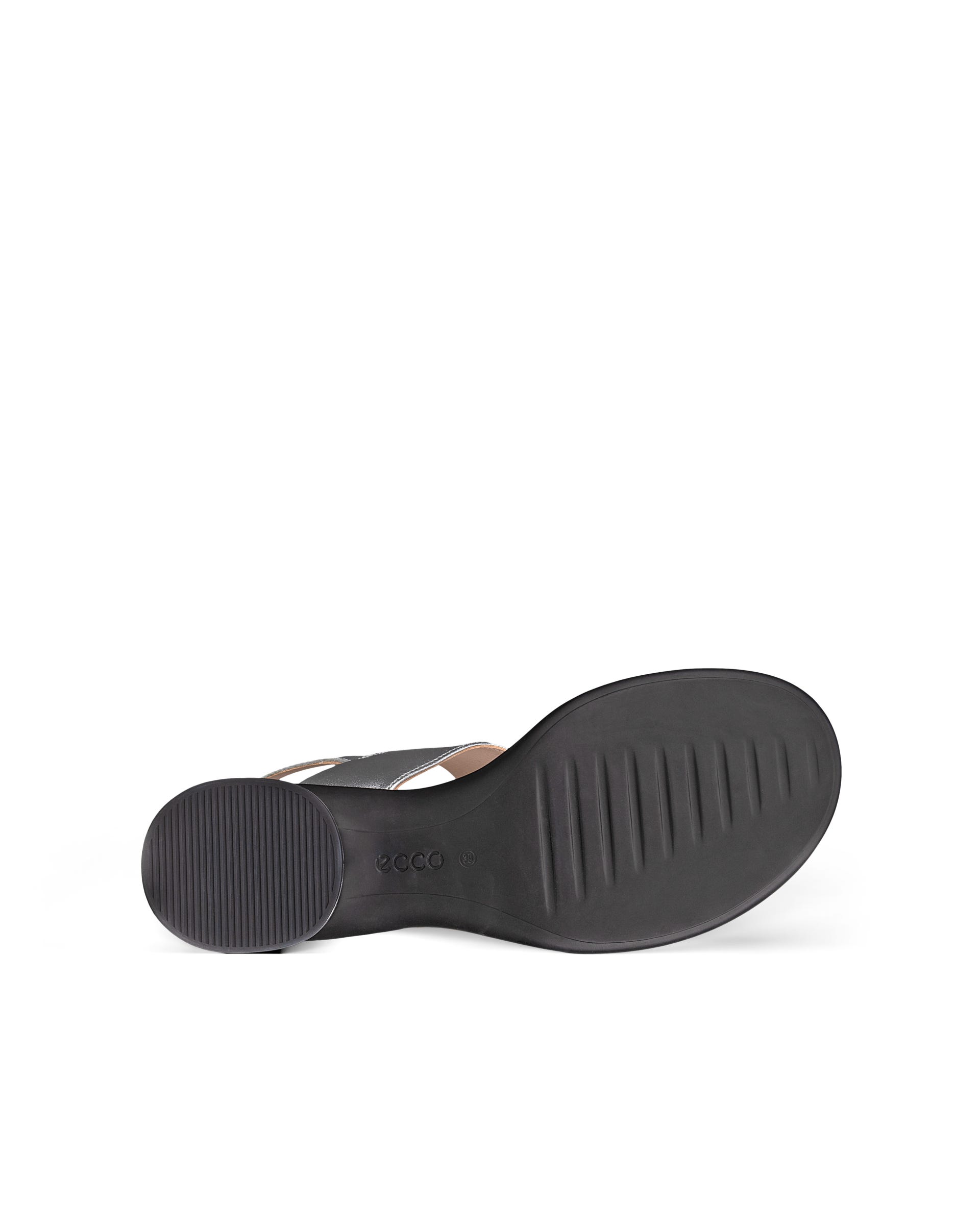 ecco シルバーオープントゥミュール　24、5 Women's ECCO® Sculpted Sandal LX 35 Leather Heeled Sandal