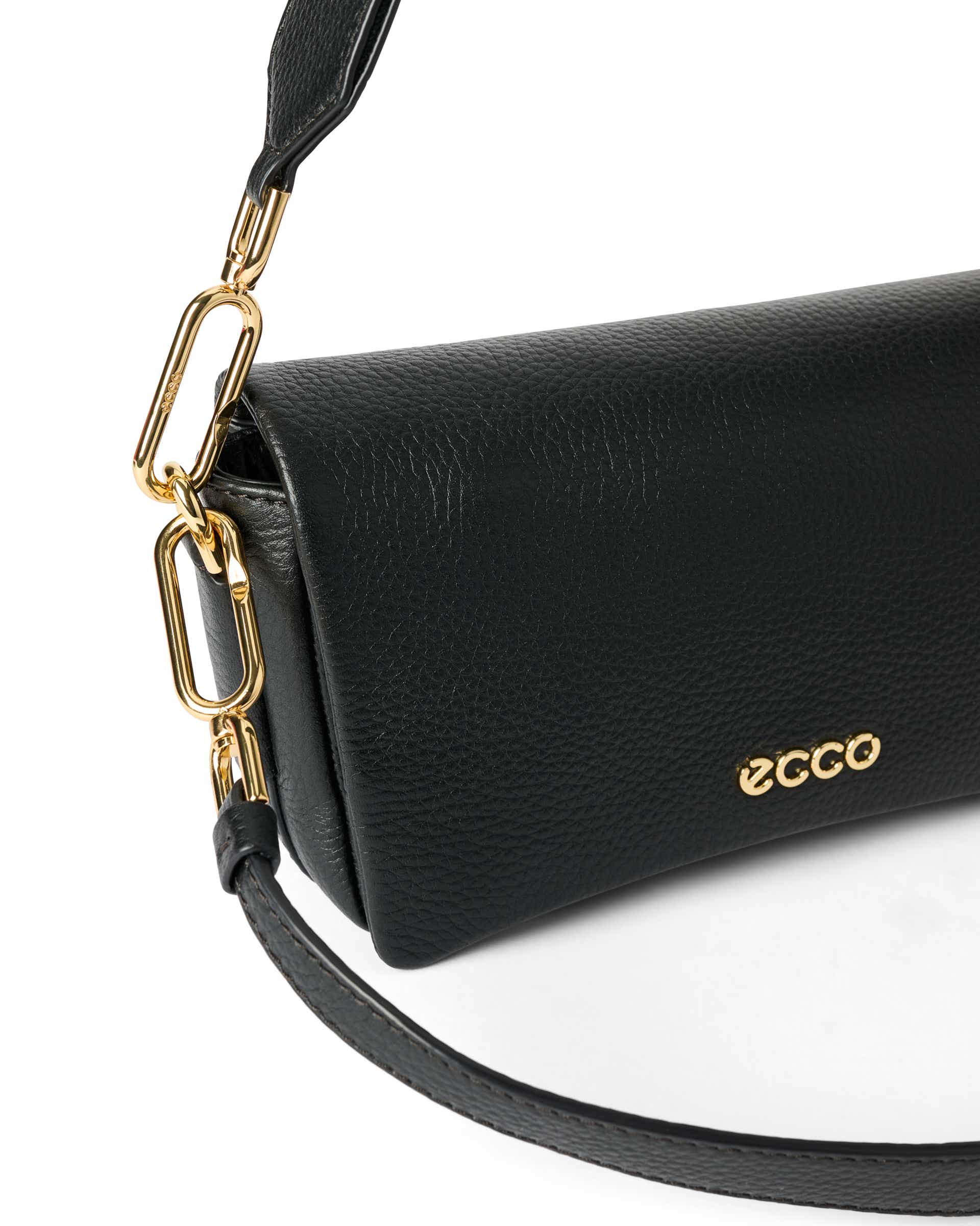 ECCO® Pinch Umhängetasche aus Leder - Schwarz - Detail-1