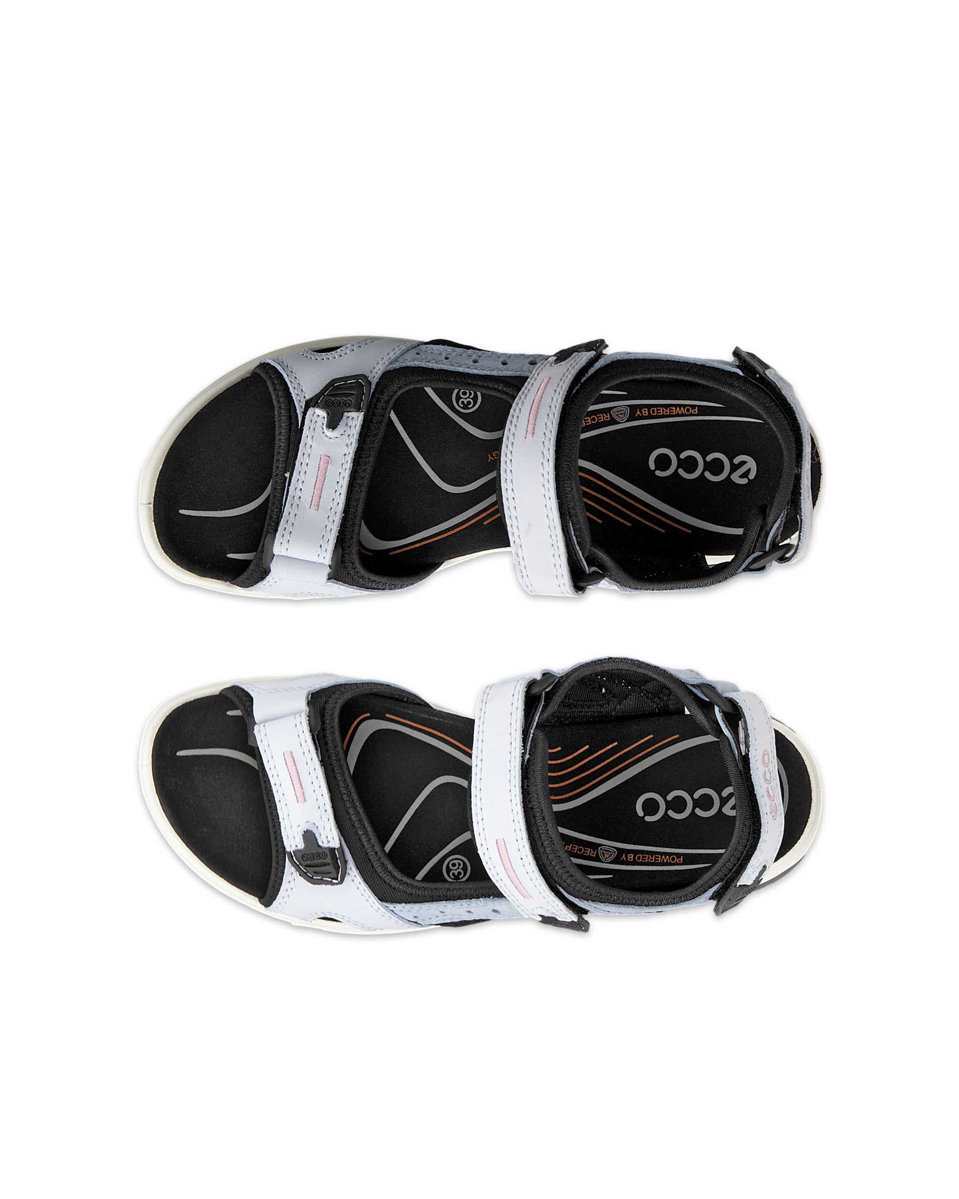 Dámske nubukové trekingové sandále ECCO® Offroad Yucatan - Modrá - Top left pair