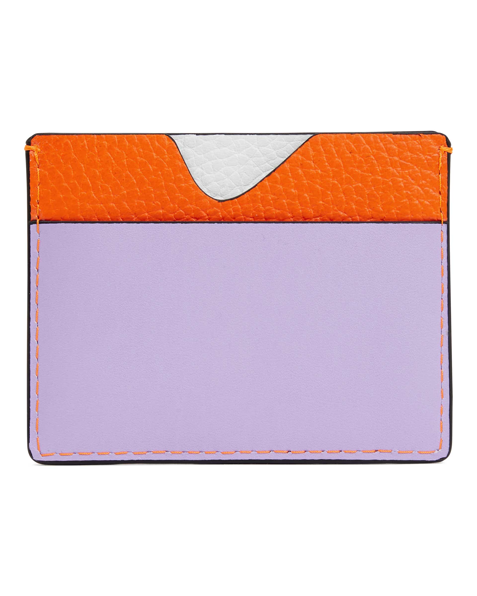 ECCO Card Case Circular Pebbled レザーカードケース - オレンジ - Back