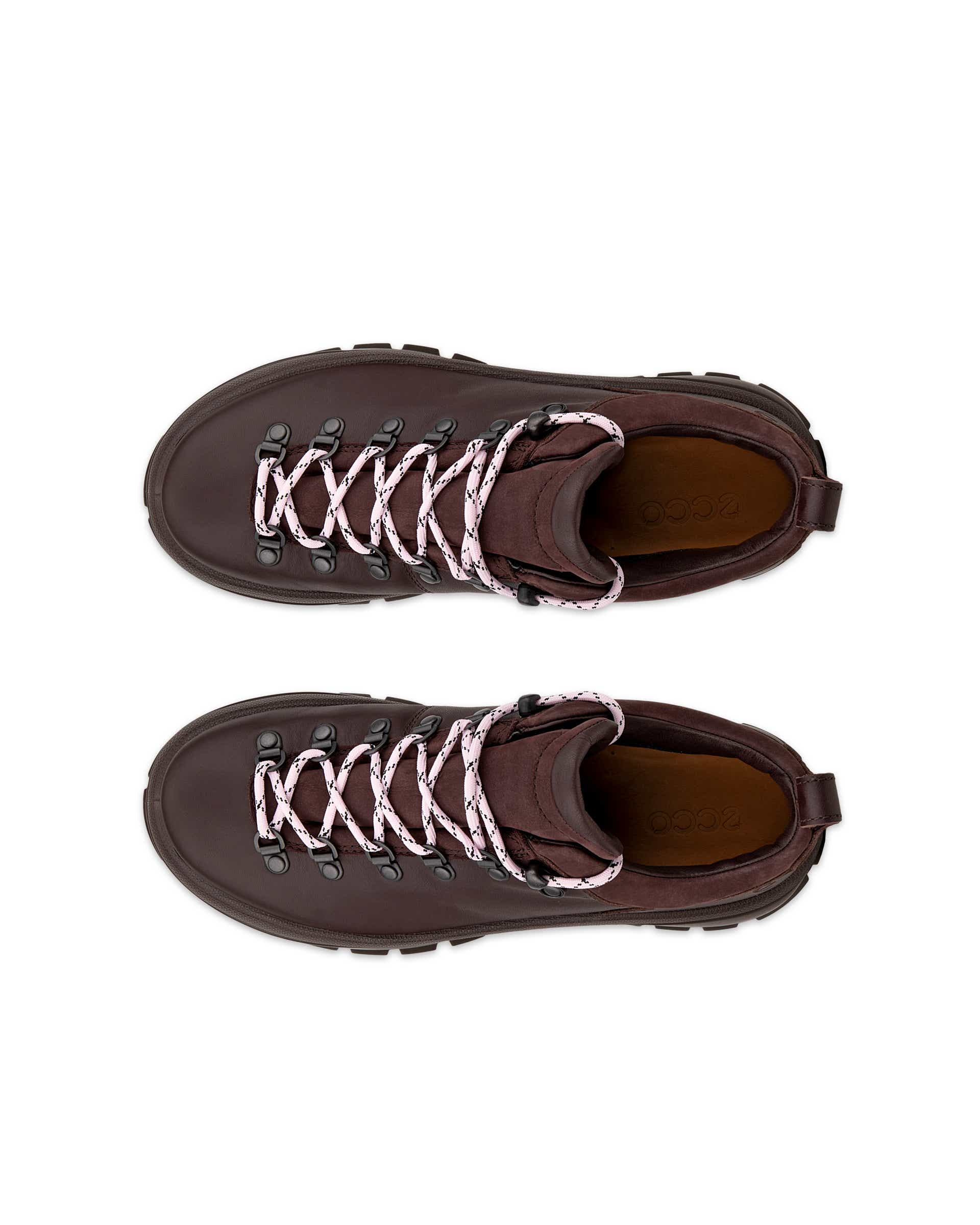 ECCO® TRACK 30 dames leren outdoorschoen - Bruin - Top left pair