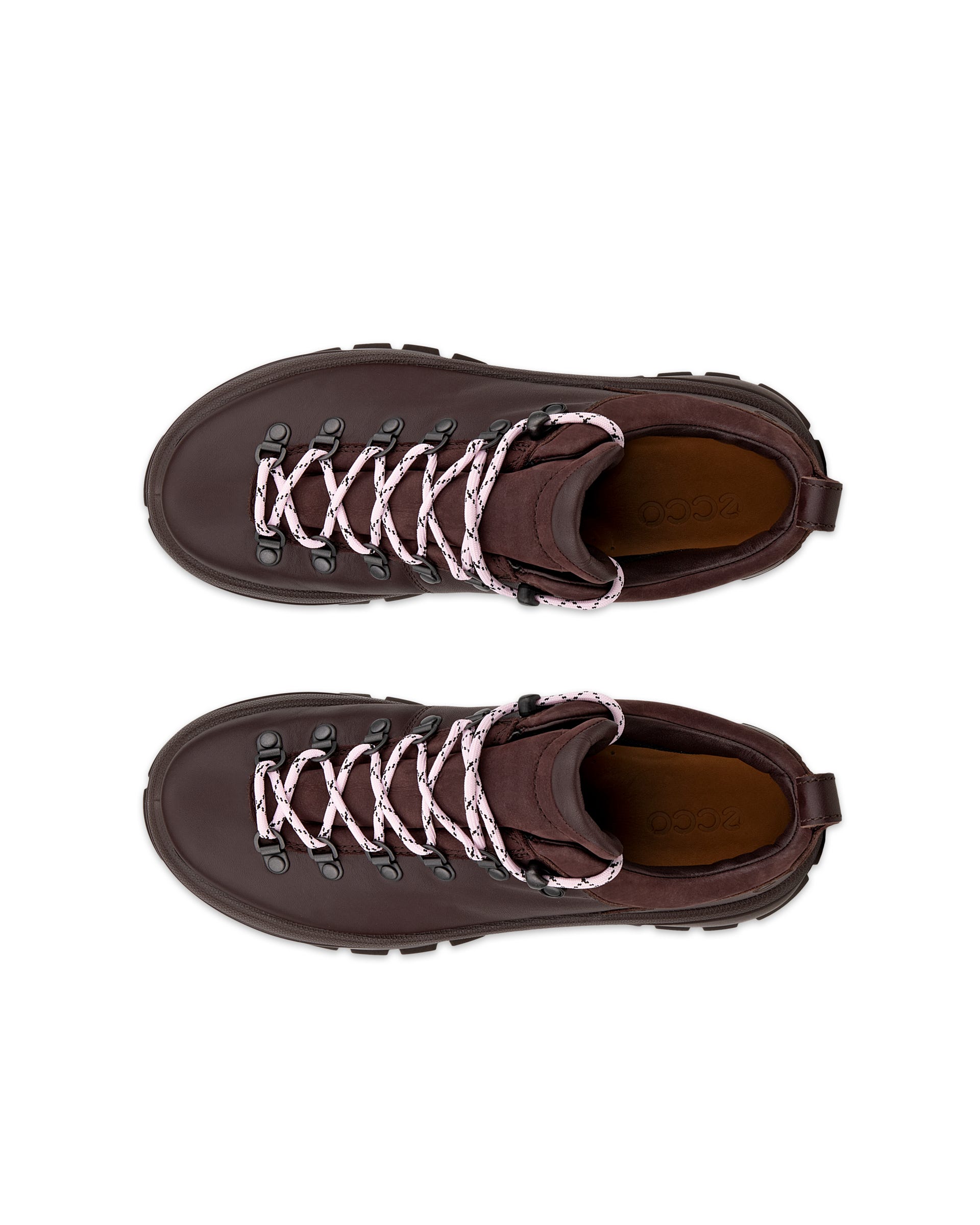 ECCO® TRACK 30 dames leren outdoorschoen - Bruin - Top left pair