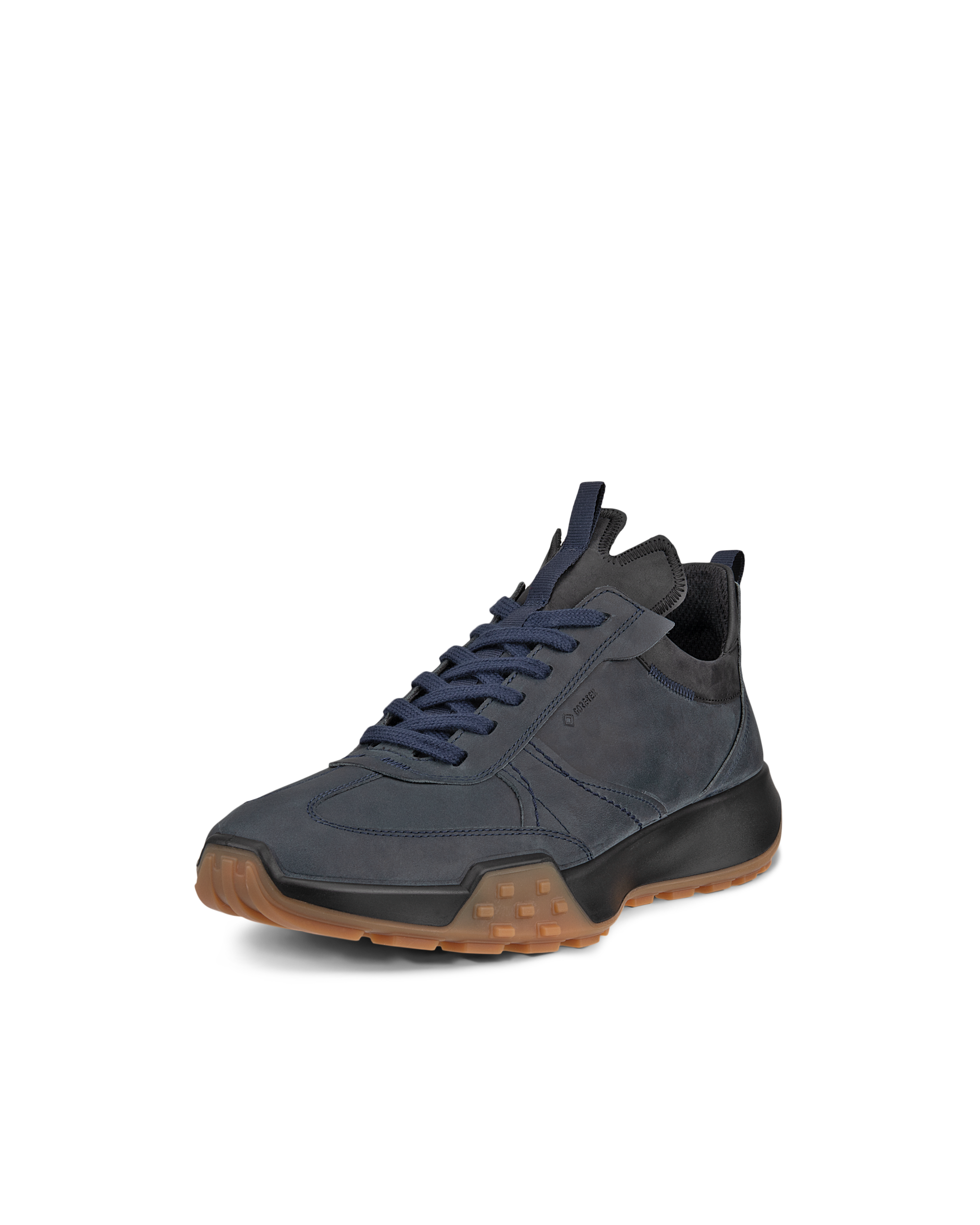 ECCO Retro Sneaker Low メンズ ヌバックGore-Texスニーカー | ブルー