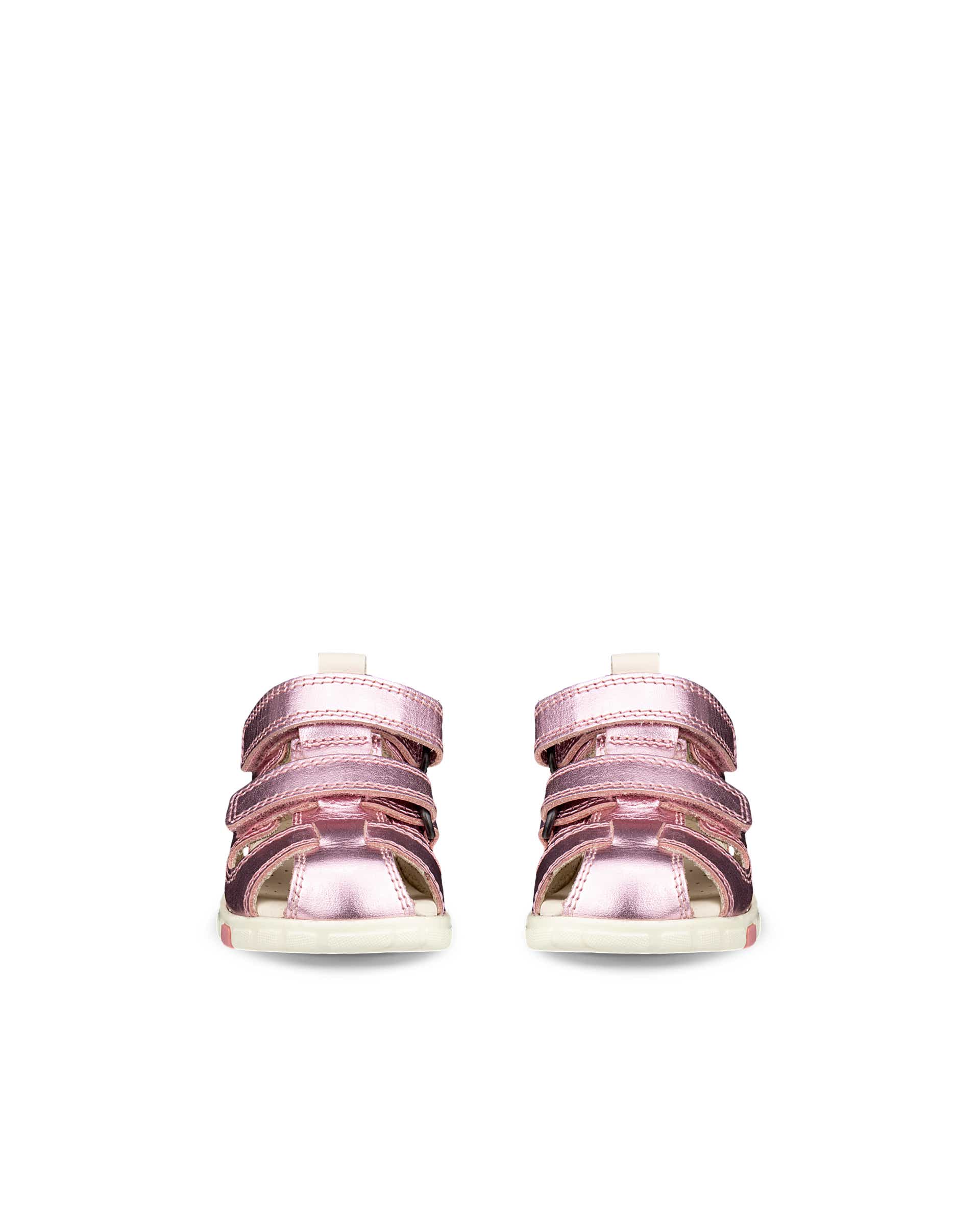 ECCO® Mini Stride sailor sandaler i læder til børn - Pink - Front pair