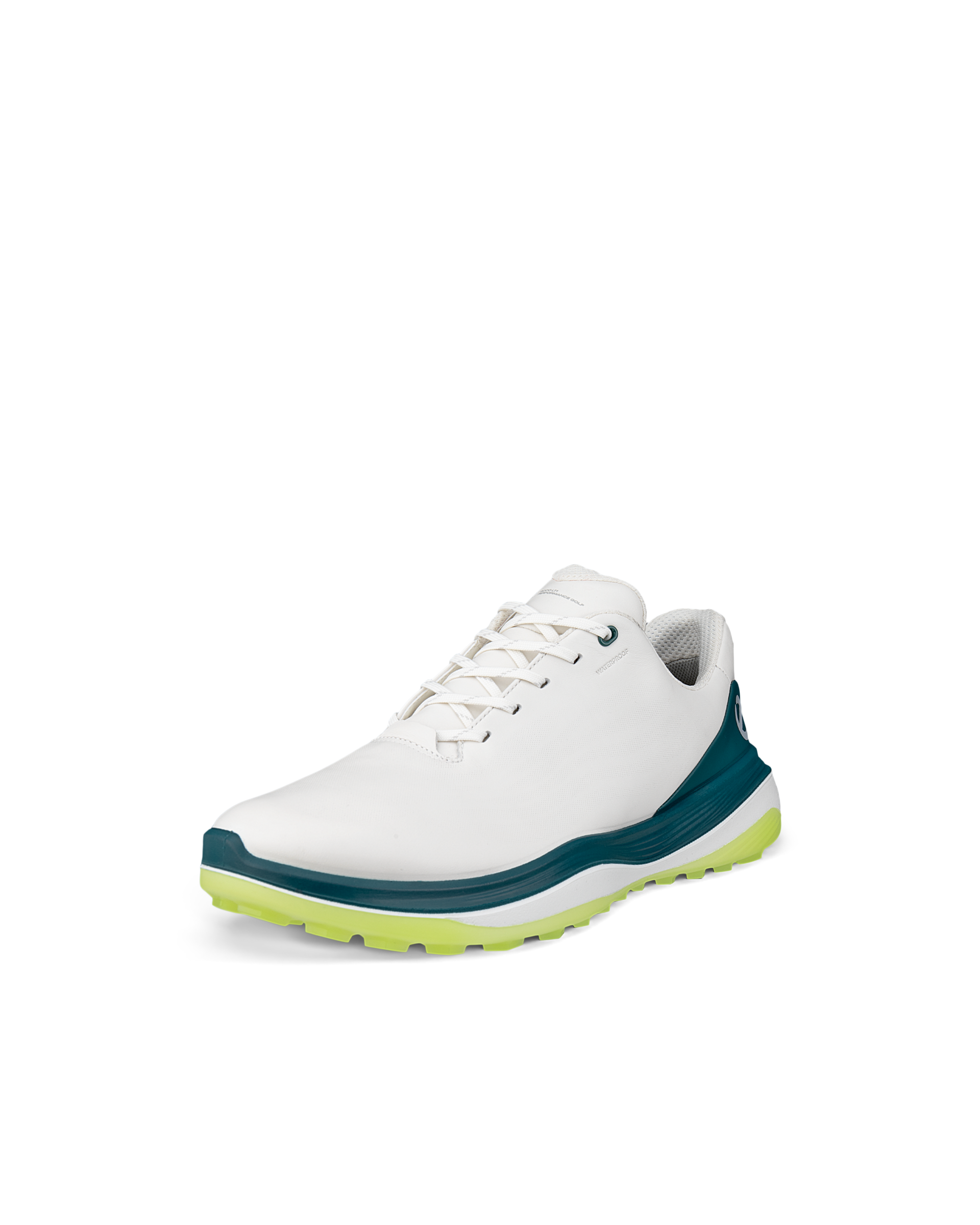 Men's ECCO® Golf LT1 Leather Waterproof Golf Shoe | White Men's ECCO® Golf LT1 Leather Waterproof Golf Shoe | White