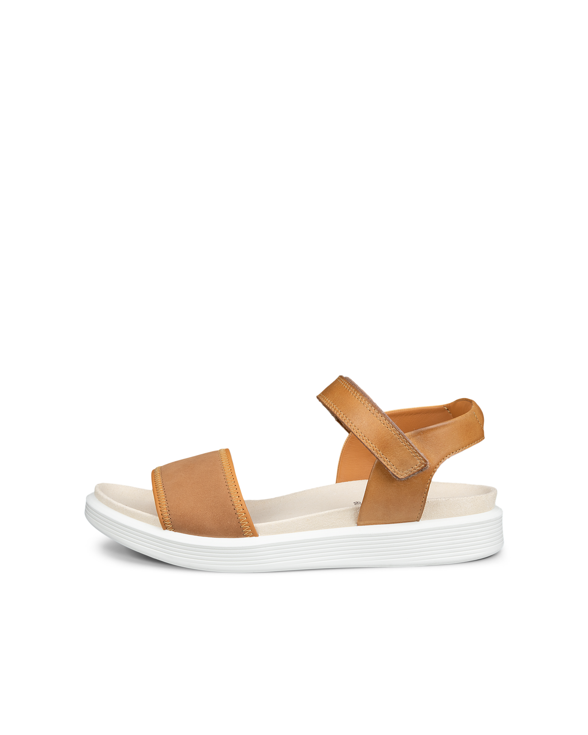 Women's ECCO® Soft Sandal Leather Two Strap Sandal | Black