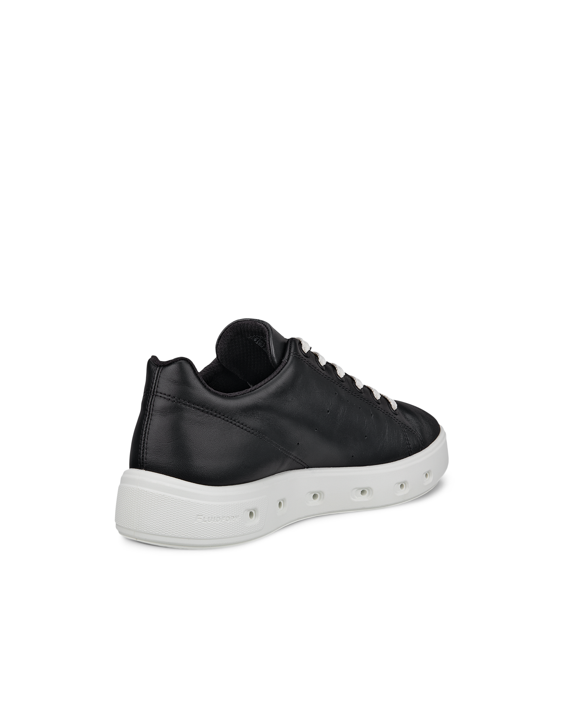 Women's ECCO® Street 720 Leather Gore-Tex Trainer - Black - Back