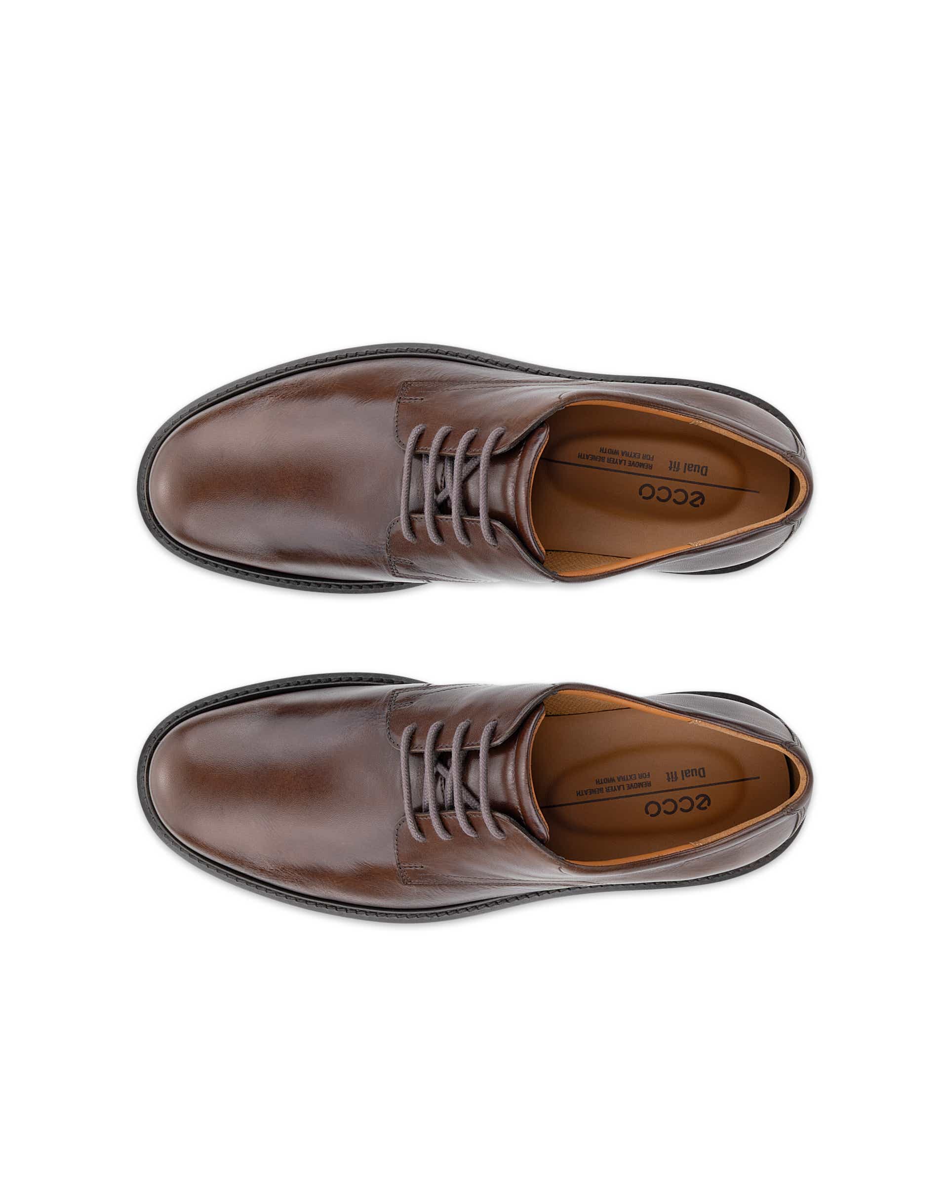 ECCO® Metropole London Heren leren derby schoen - Bruin - Top left pair