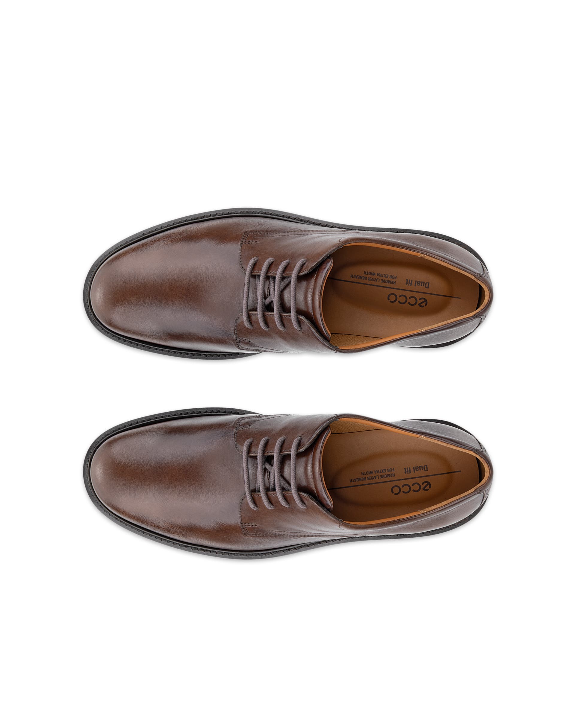 ECCO® Metropole London Heren leren derby schoen - Bruin - Top left pair