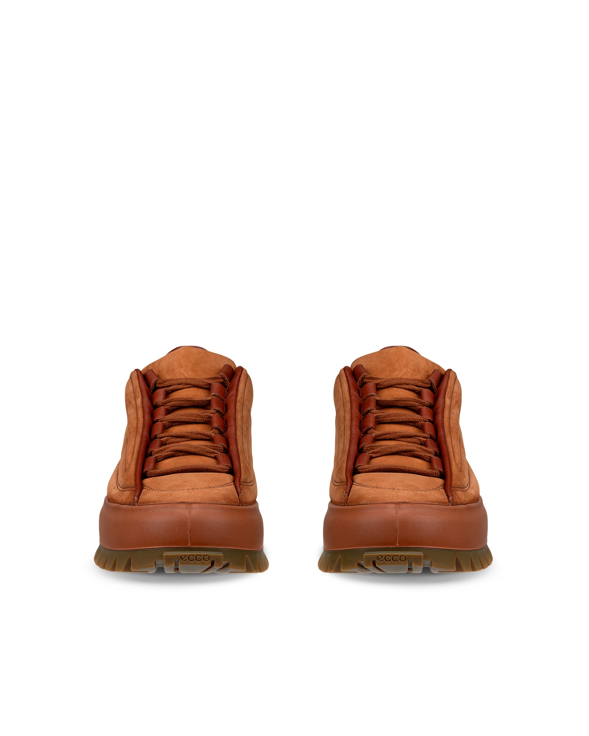 ECCO STREET ACE RAL7000 MENS メンズ ヌバックスニーカー - ブラウン - Front pair