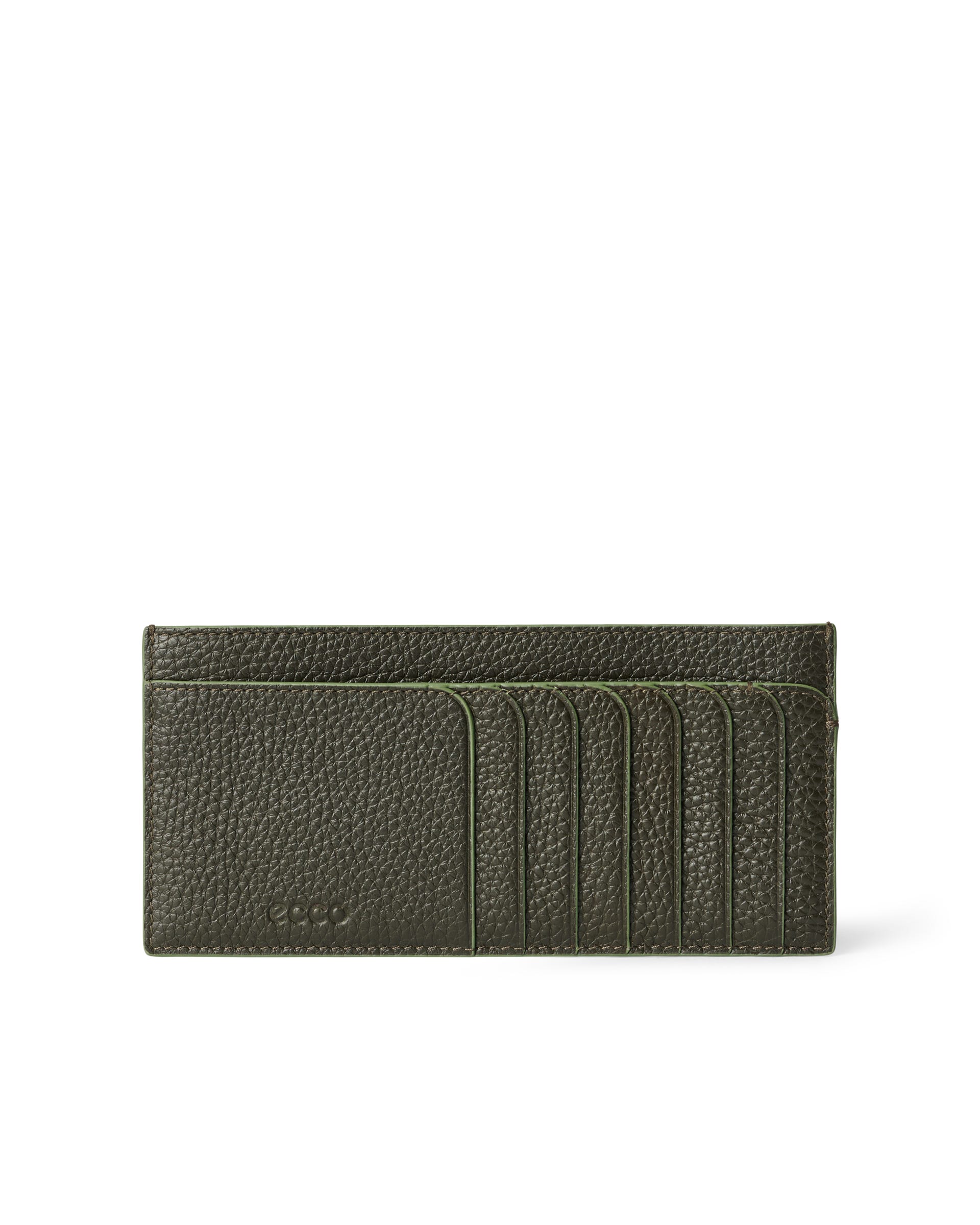ECCO Wallet Pebbled レザーウォレット - グリーン - Main