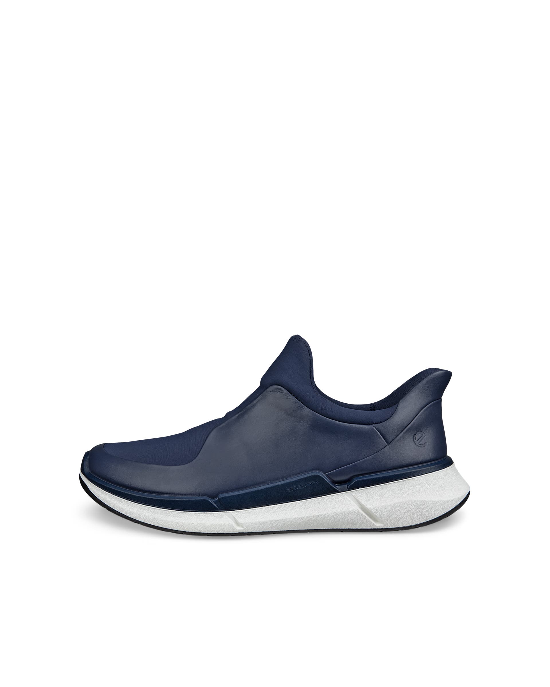 ECCO® Biom 2.0 Herren Slip-On-Sneaker aus Leder - Blau - Outside