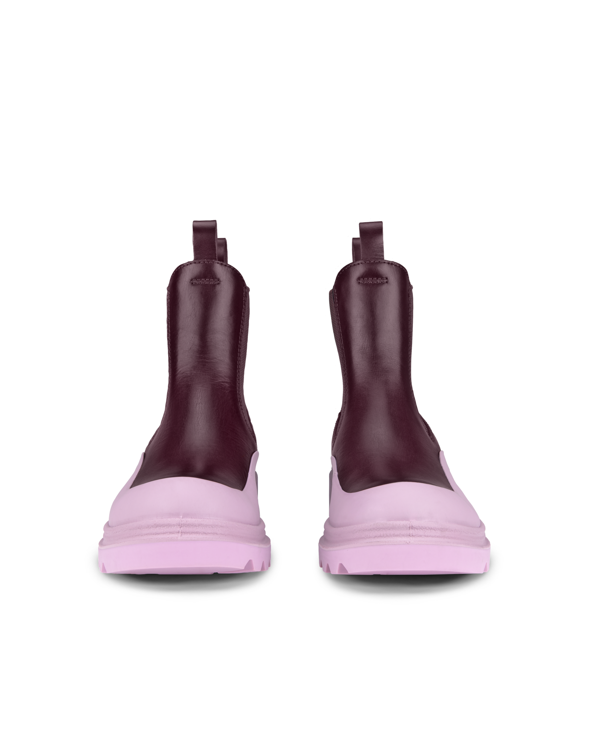 ECCO Grainer サイドゴアチェルシーレザーブーツアイボリー/グレー38 214793-61069-front_pair_eCom.